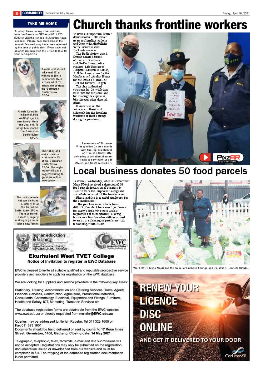 Germiston City News 16 April 2021 page 6