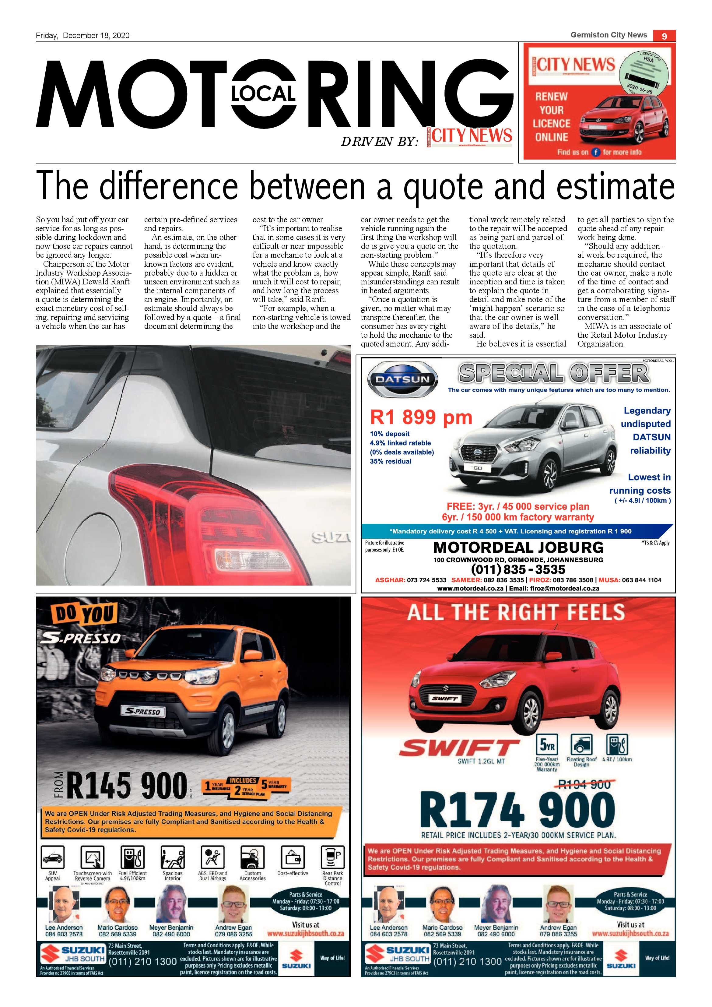 Germiston City News 16 December 2020 page 9