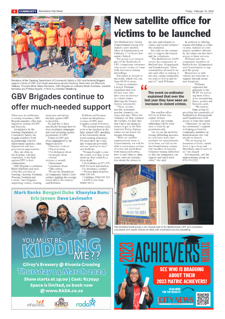 Germiston City News 16 February 2024 page 4
