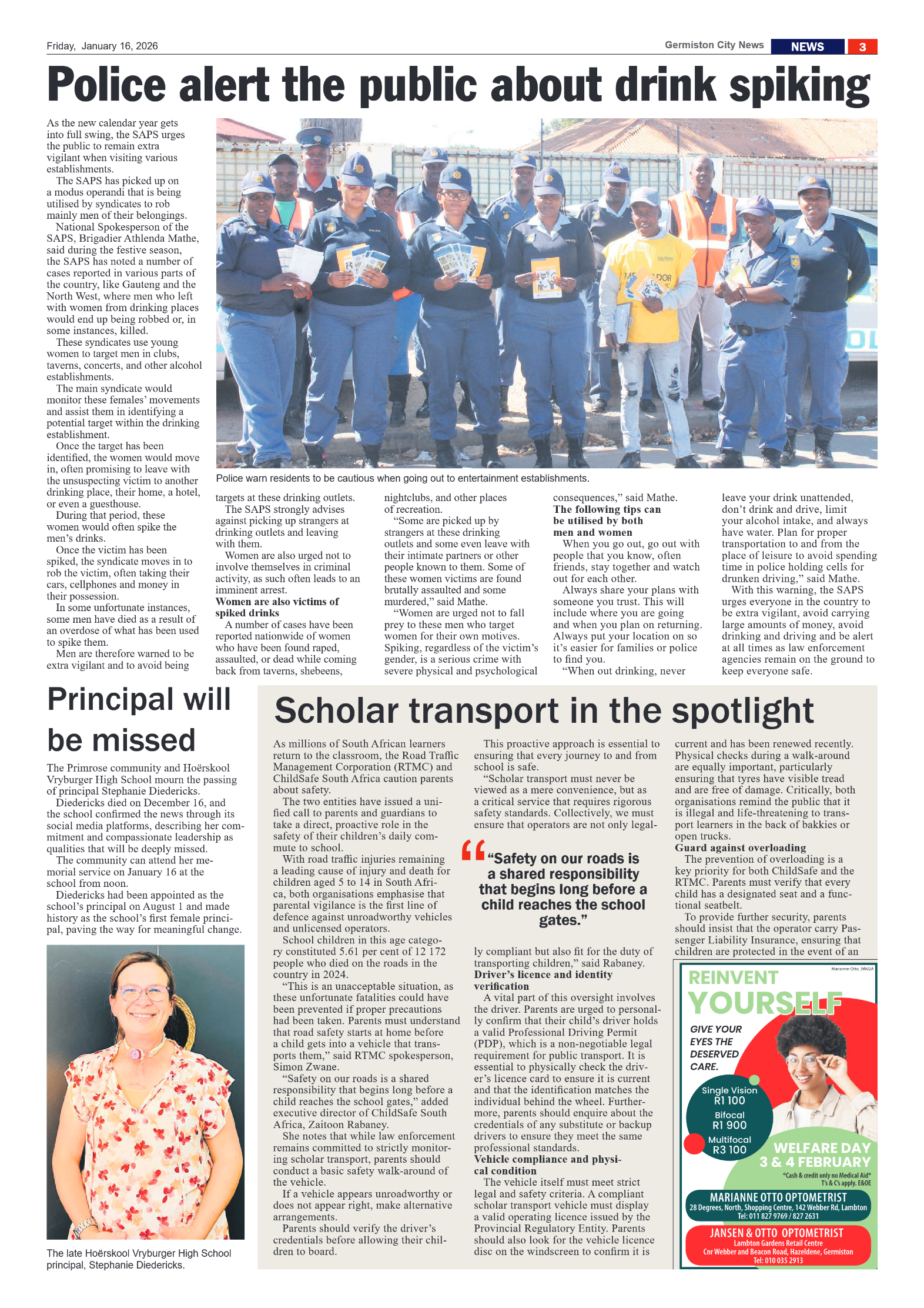 Germiston City News 16 January 2026 page 3