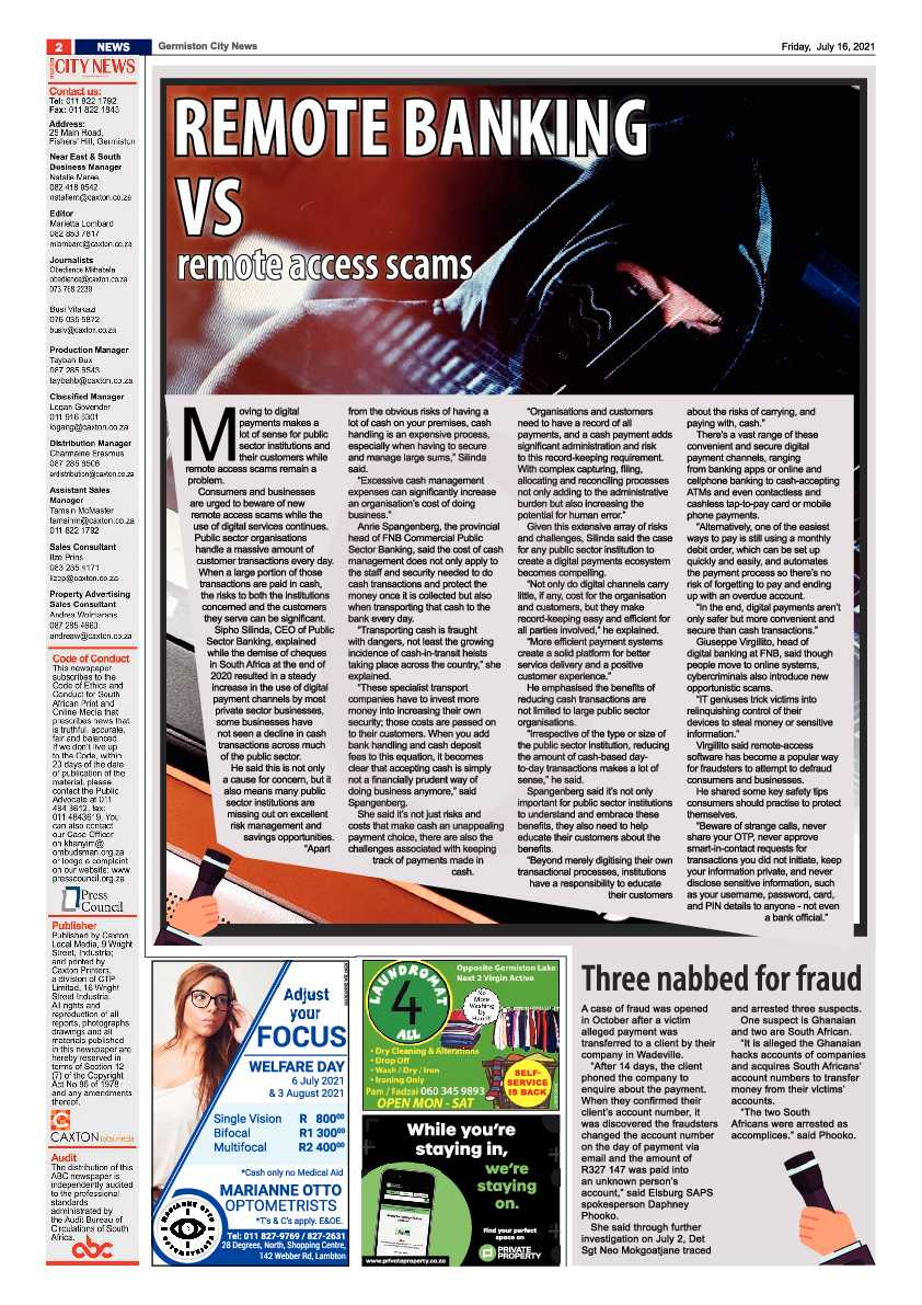 Germiston City News 16 July 2021 page 2