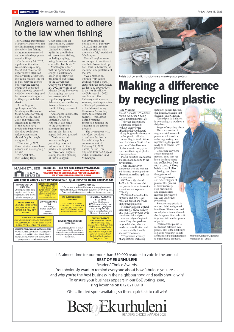 Germiston City News 16 June 2023 page 4