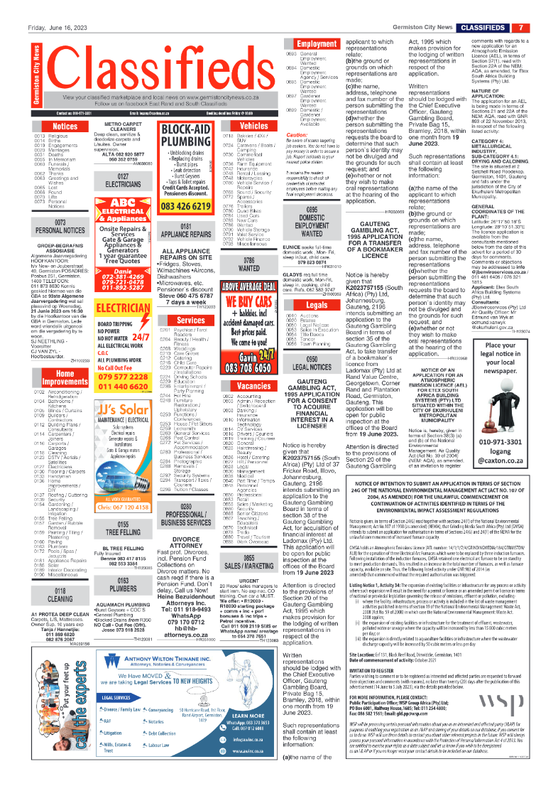 Germiston City News 16 June 2023 page 7