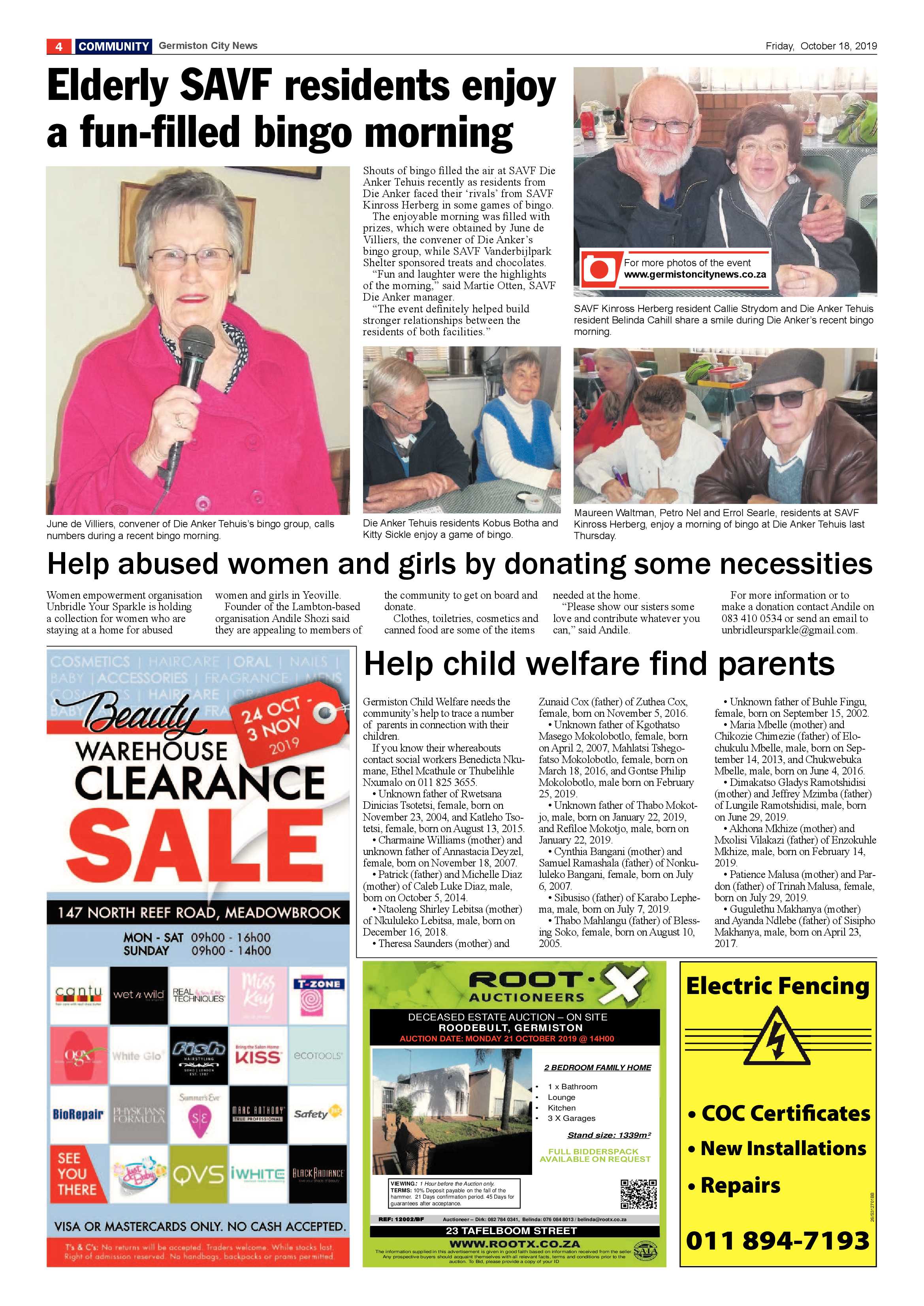 Germiston City News 16 October 2019 page 4