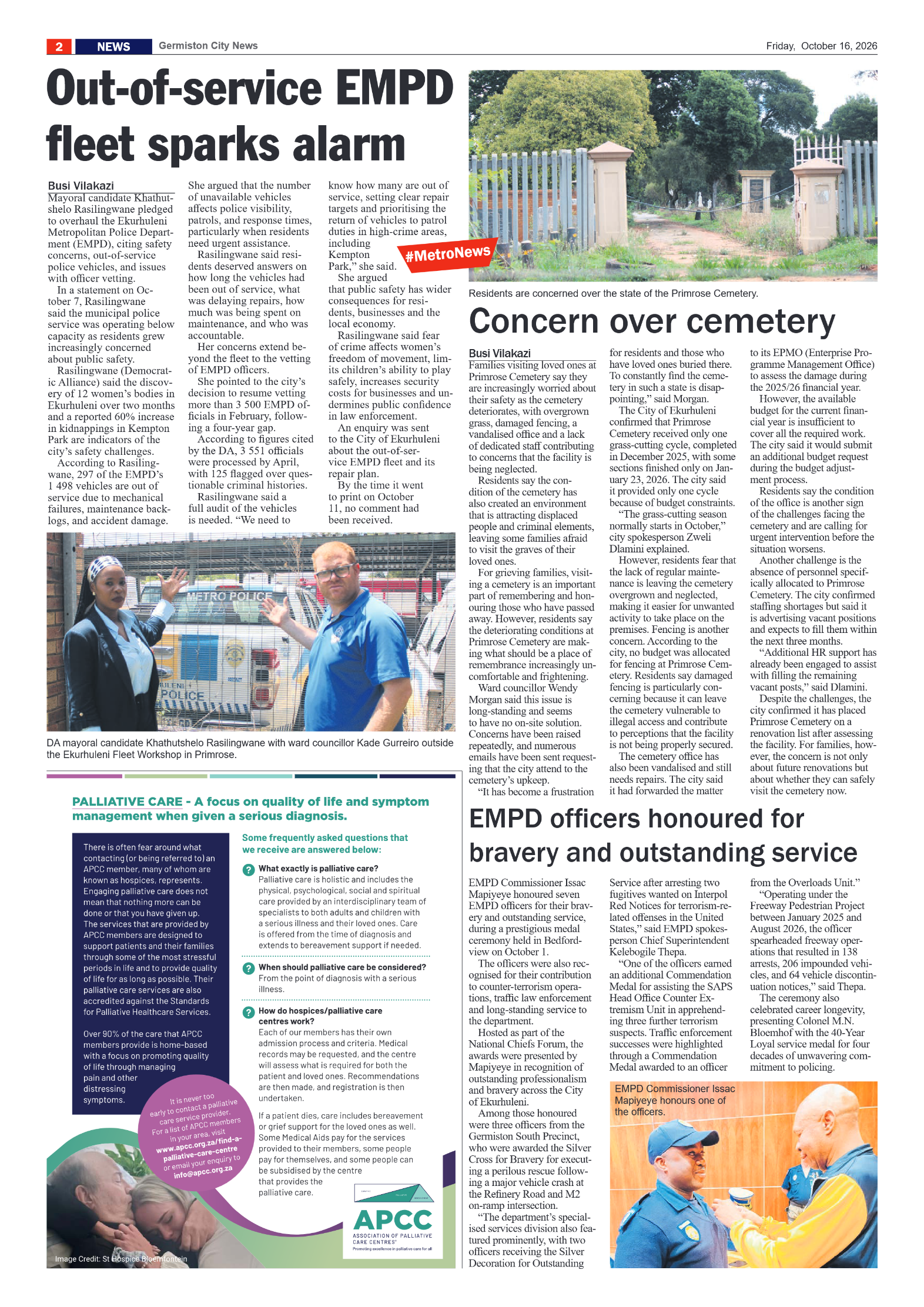 Germiston City News 16 October 2026 page 2