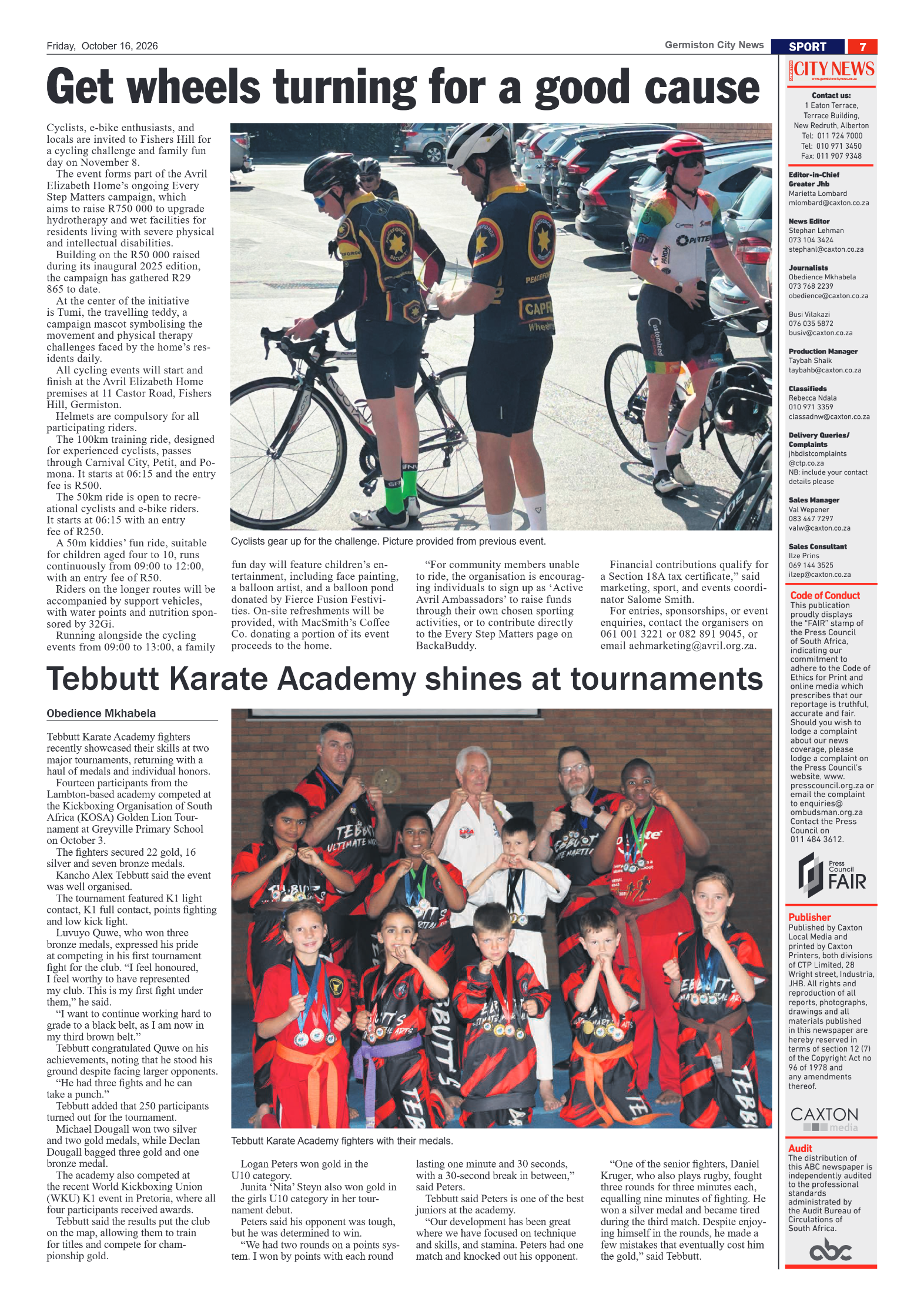 Germiston City News 16 October 2026 page 7