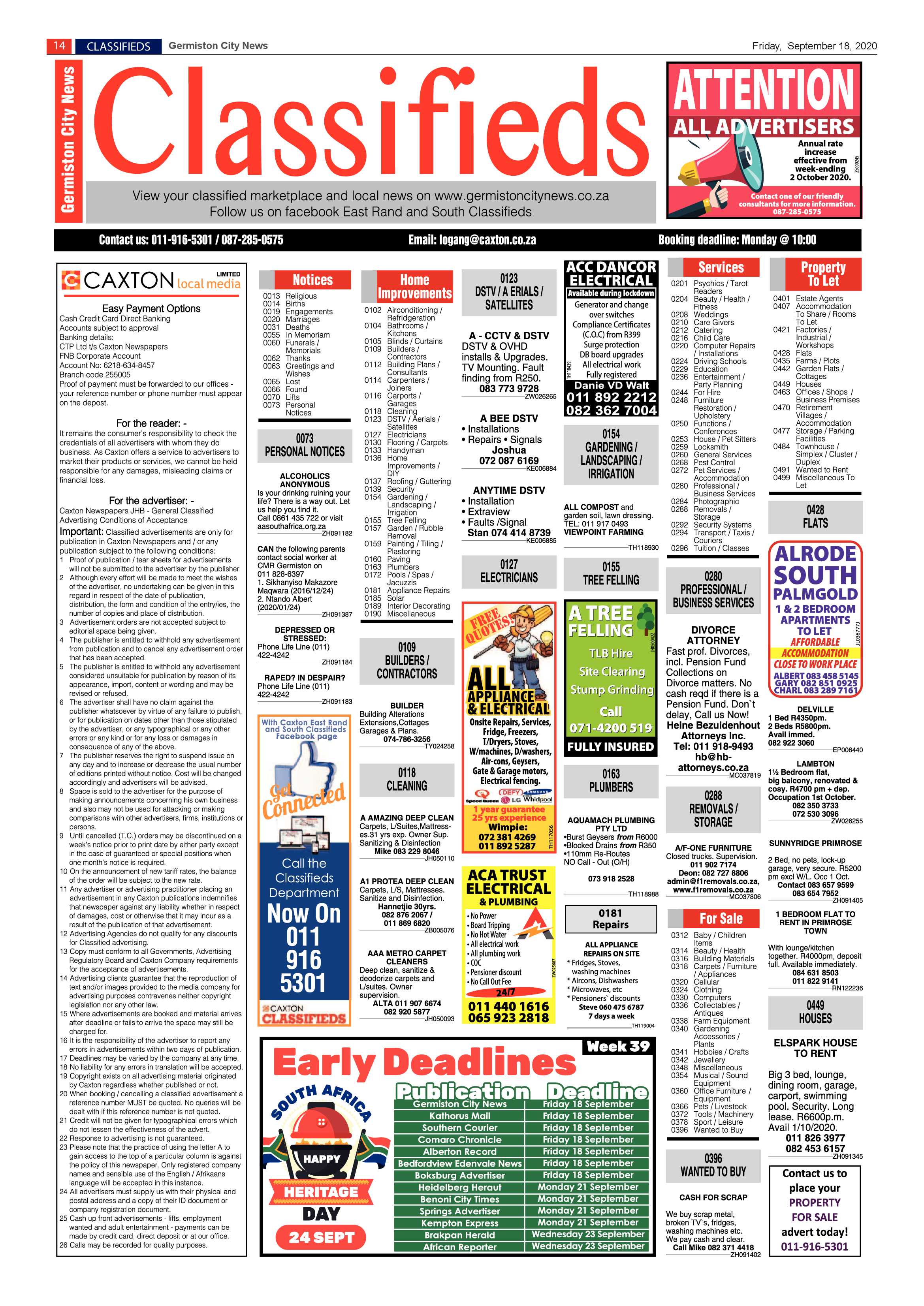 Germiston City News 16 September 2020 page 14