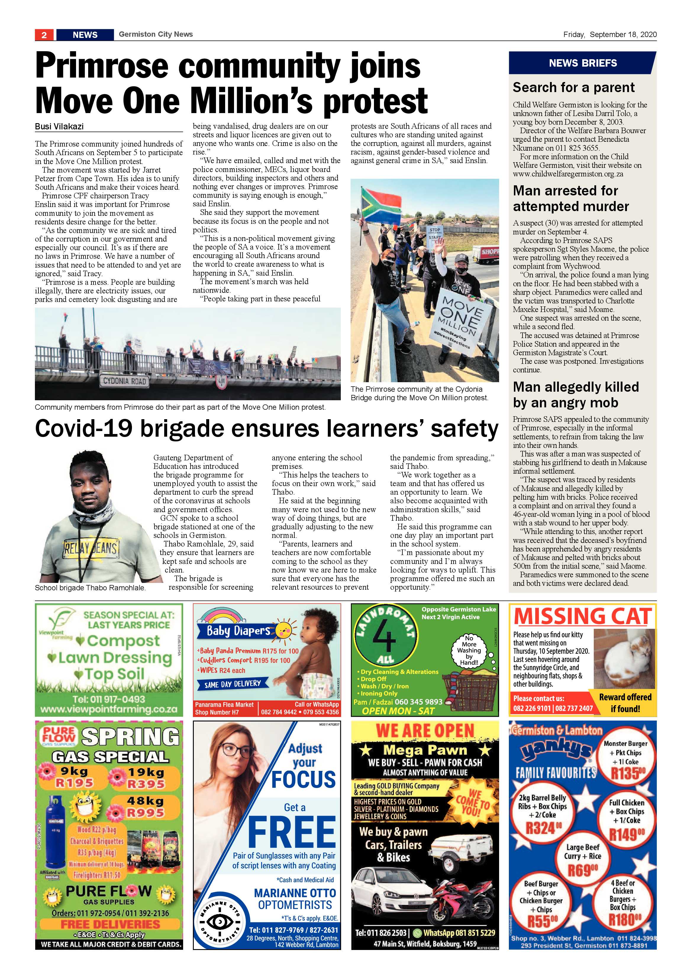 Germiston City News 16 September 2020 page 2