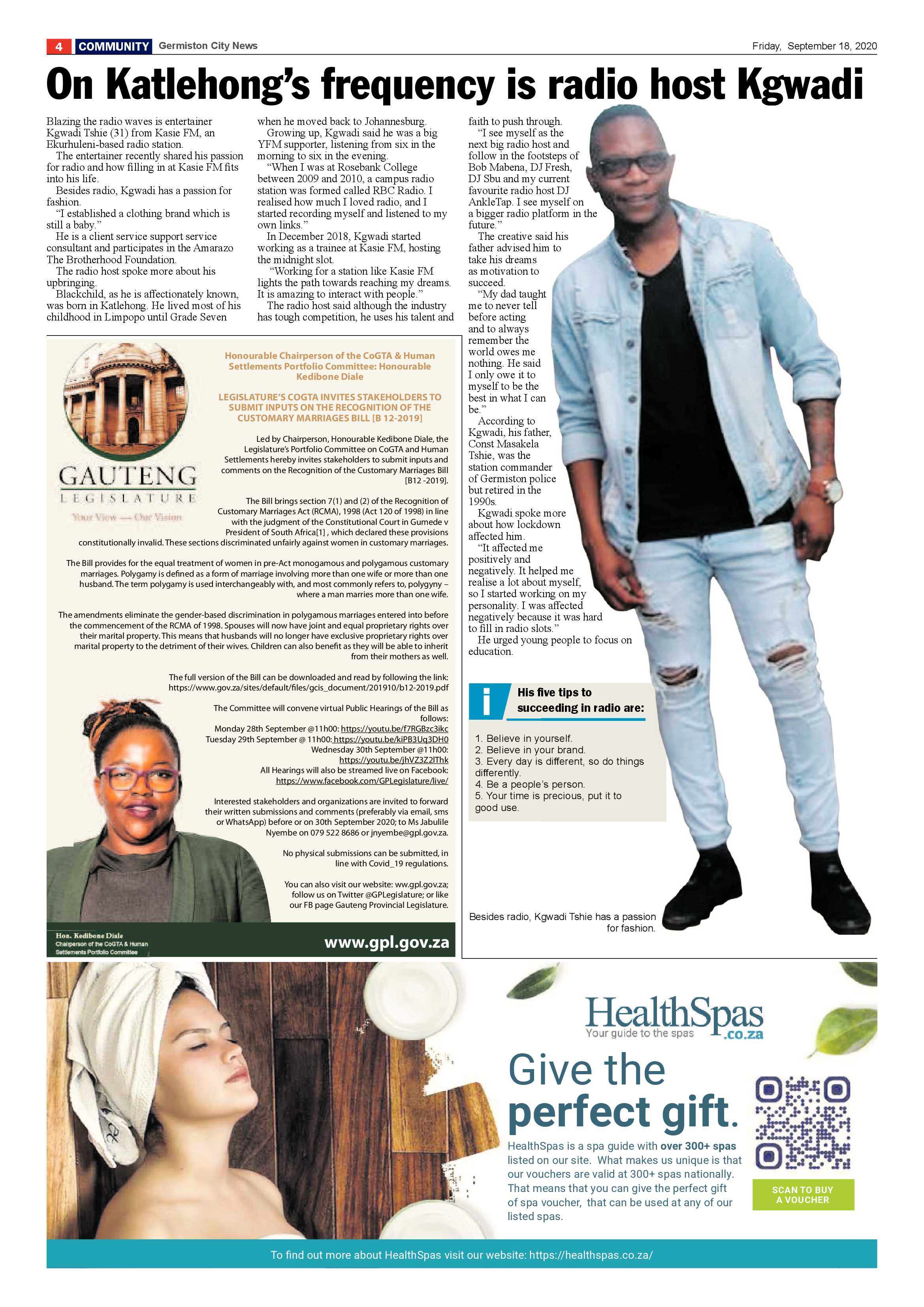 Germiston City News 16 September 2020 page 4