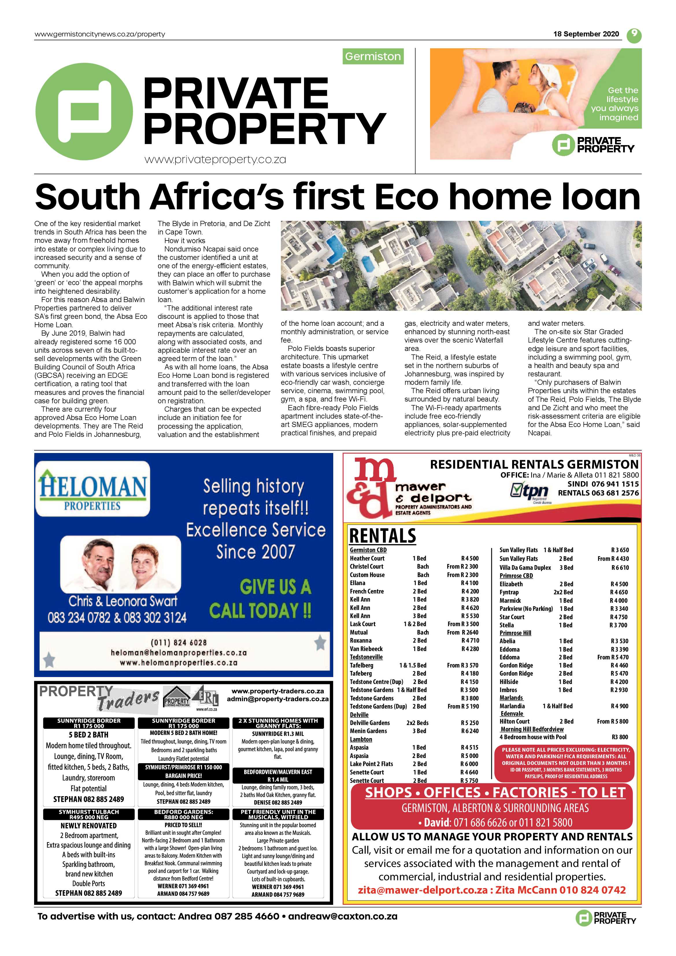 Germiston City News 16 September 2020 page 9