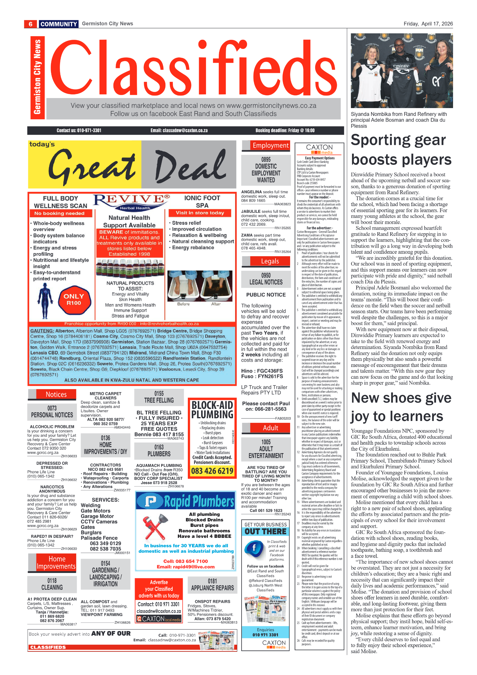 Germiston City News 17 April 2026 page 6