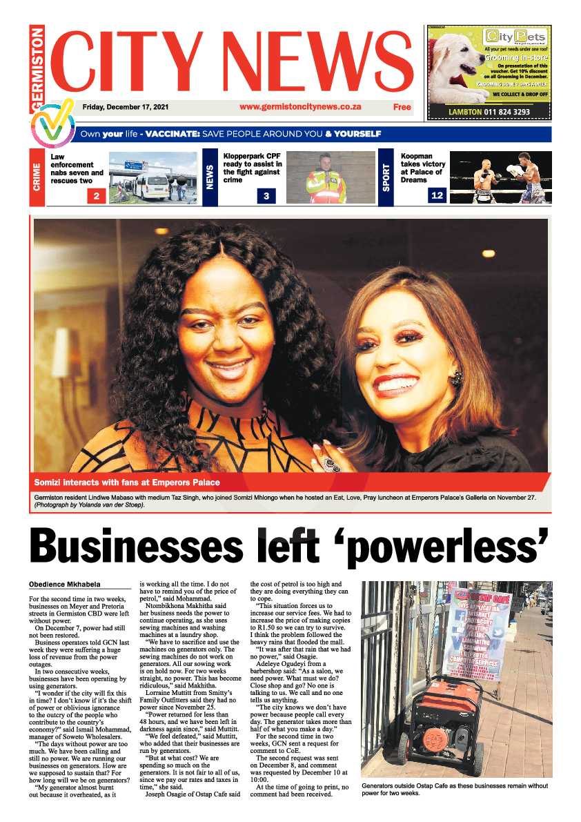 Germiston City News 17 December 2021 page 3