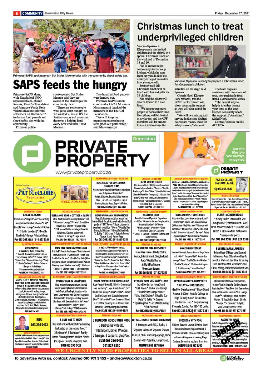 Germiston City News 17 December 2021 page 8