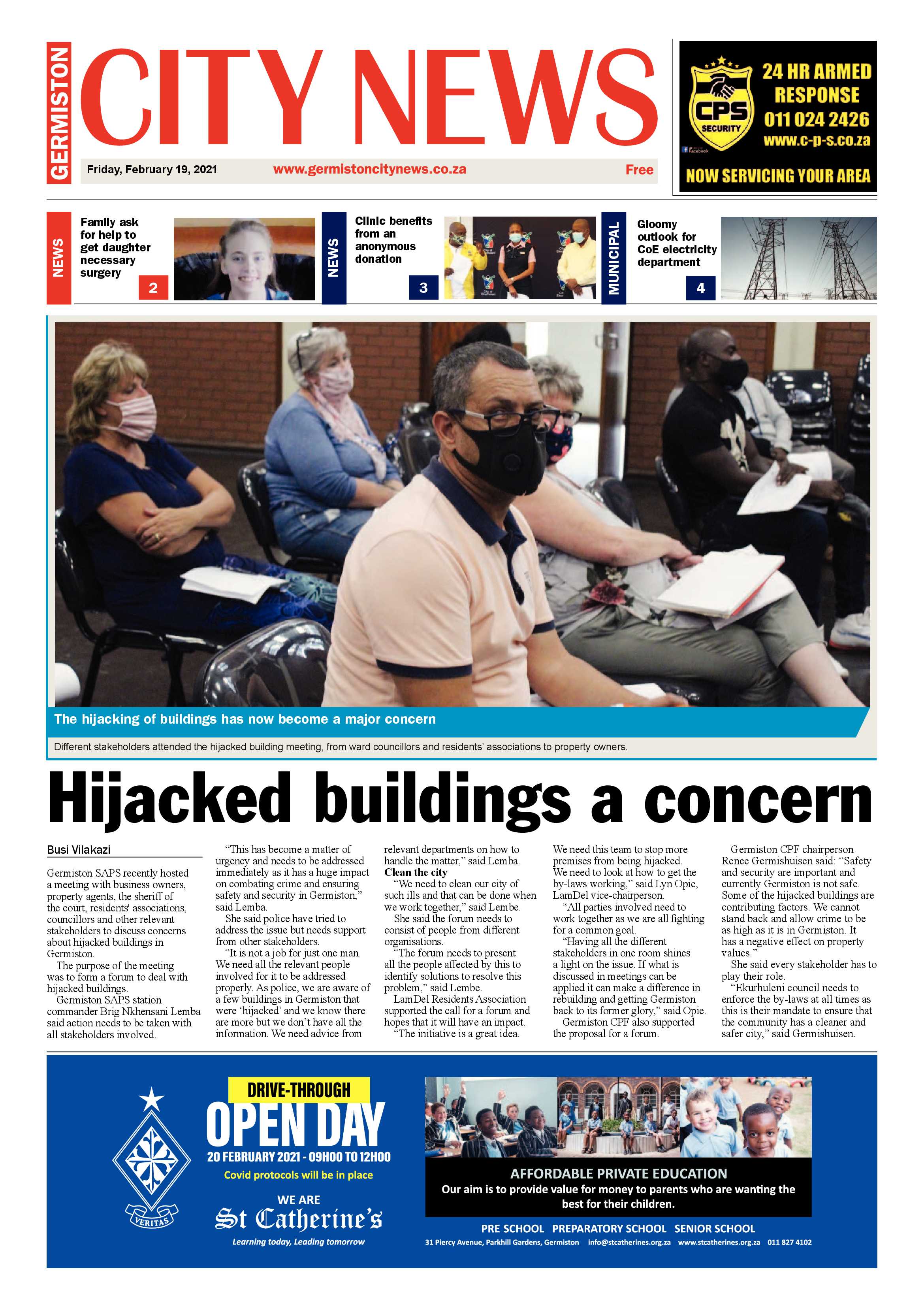 Germiston City News 17 February 2021 page 1