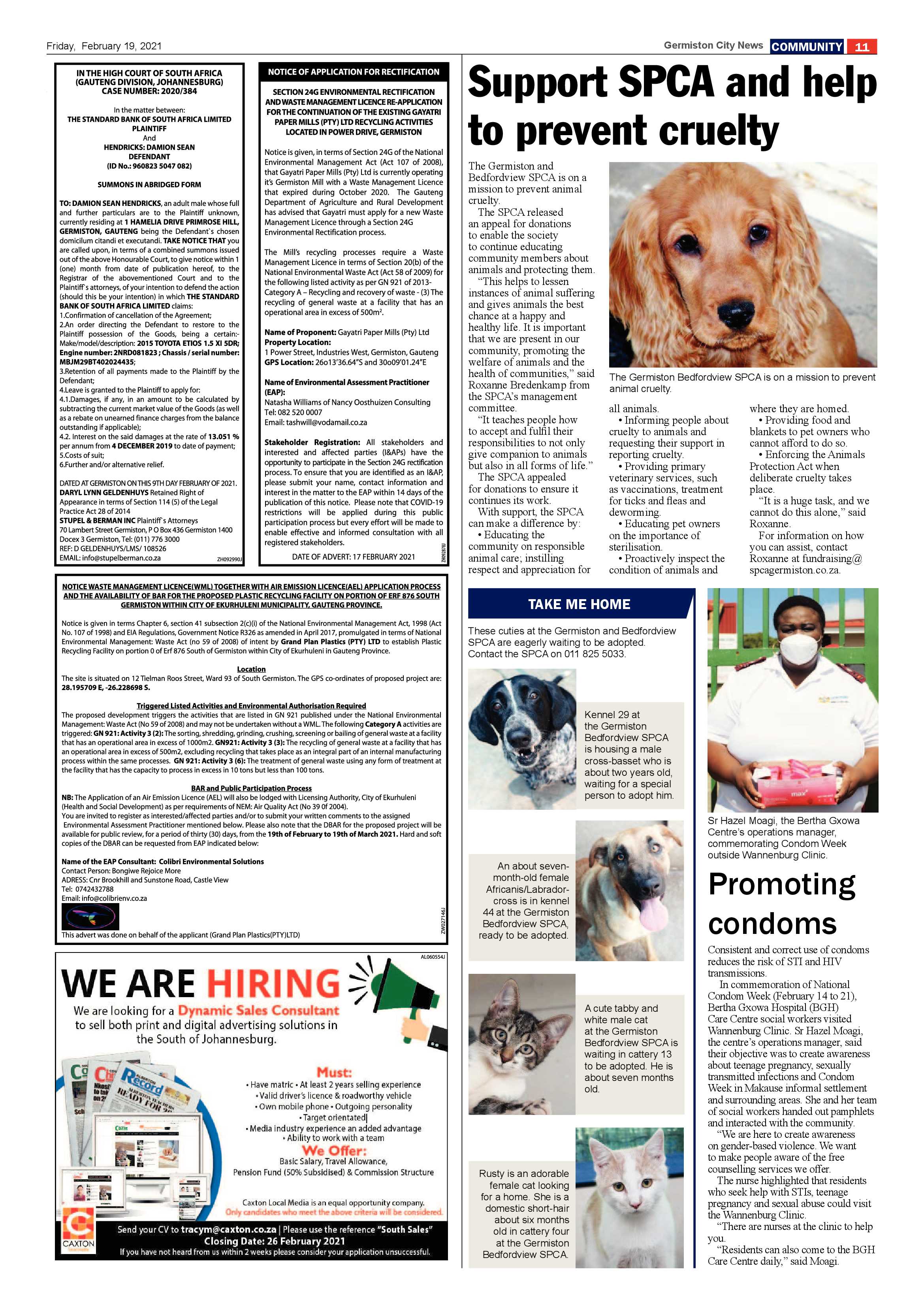Germiston City News 17 February 2021 page 11