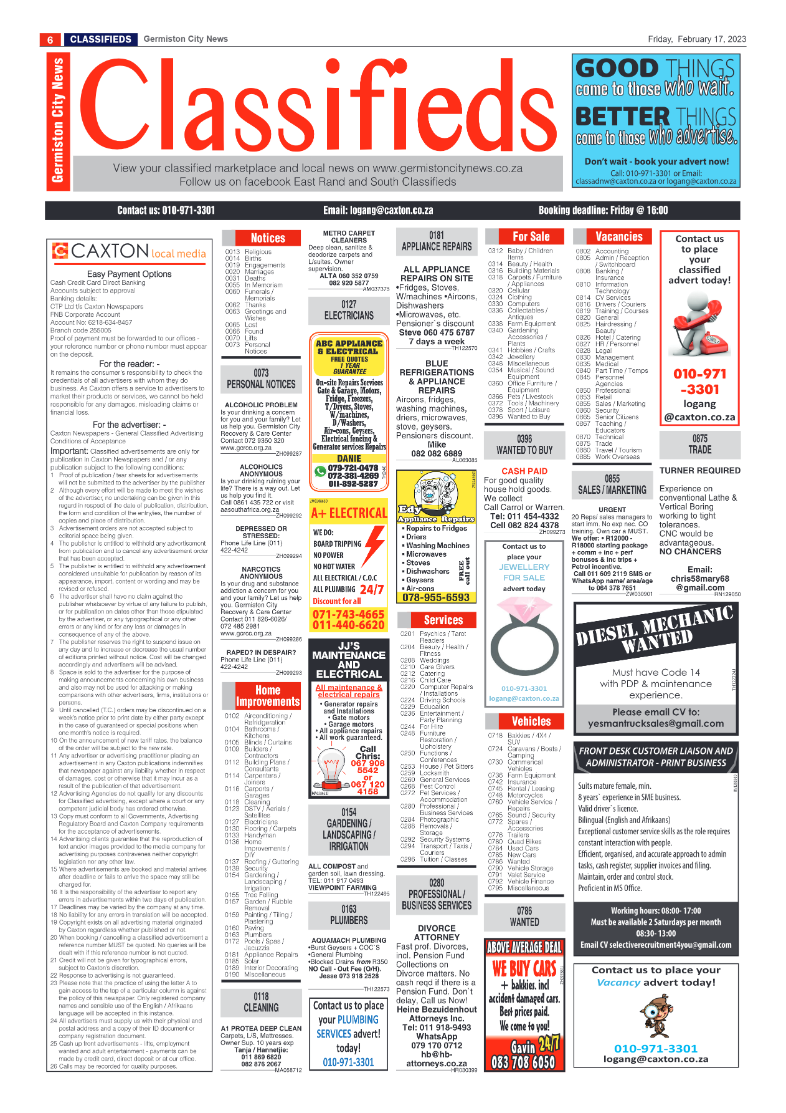 Germiston City News 17 February 2023 page 6