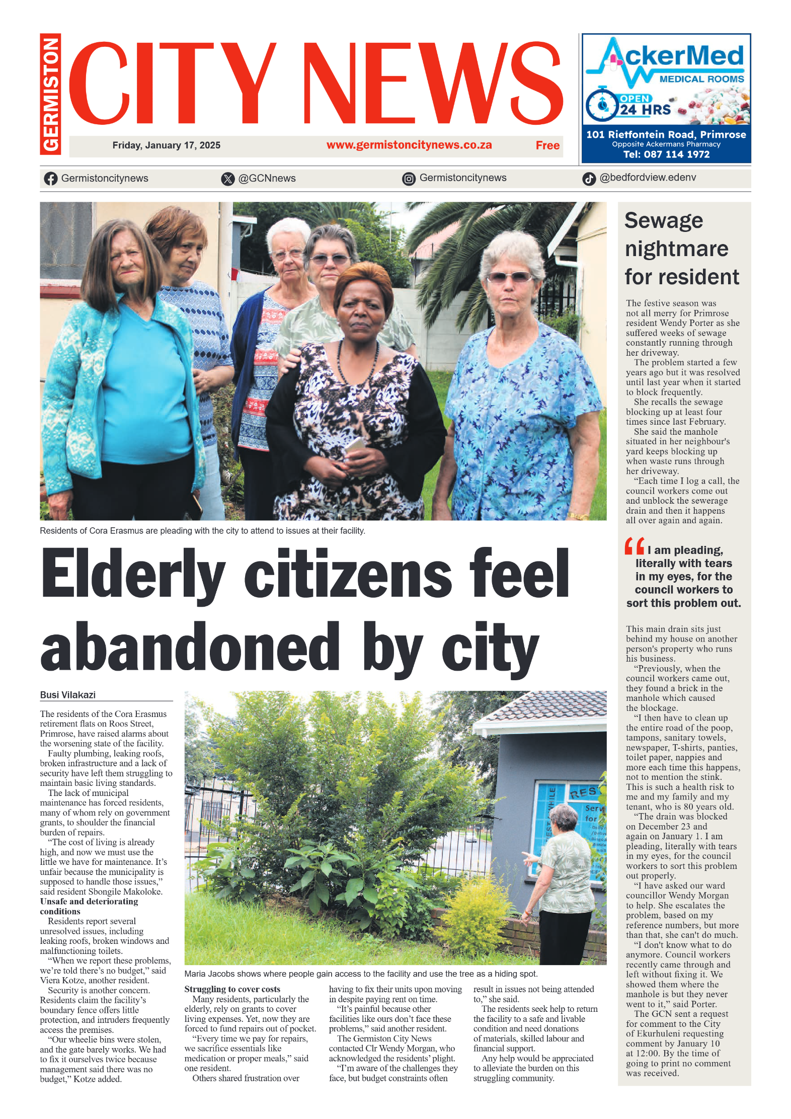 Germiston City News 17 January 2025 page 1