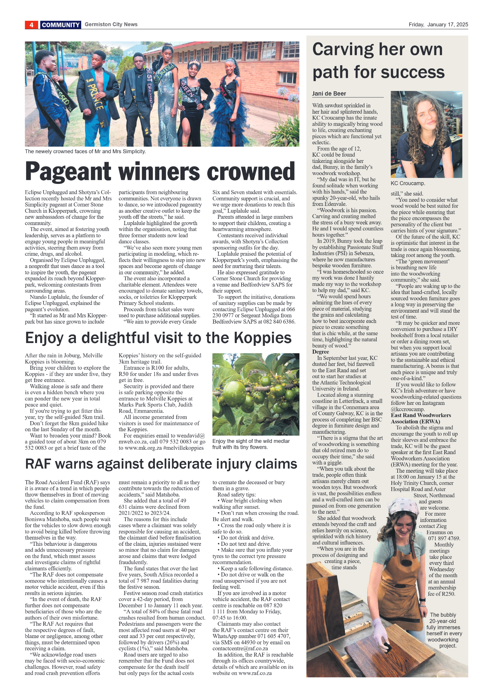 Germiston City News 17 January 2025 page 4