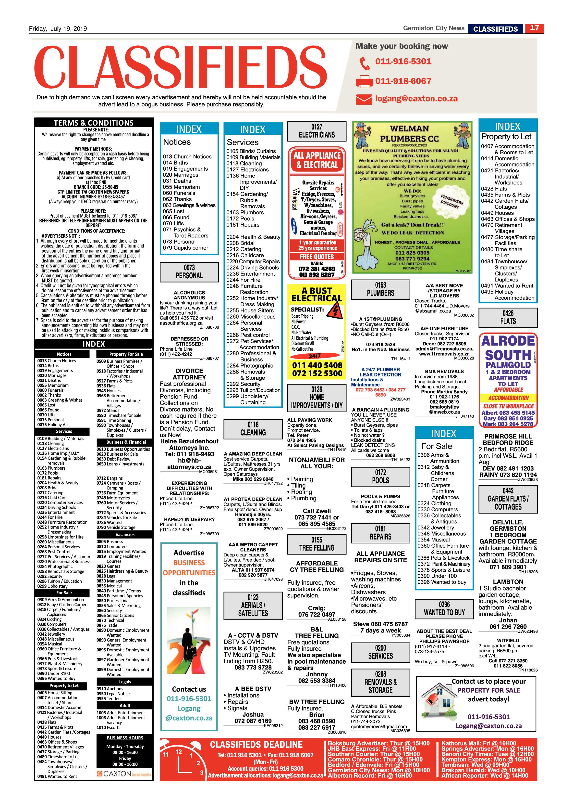 Germiston City News 17 July 2019 page 17