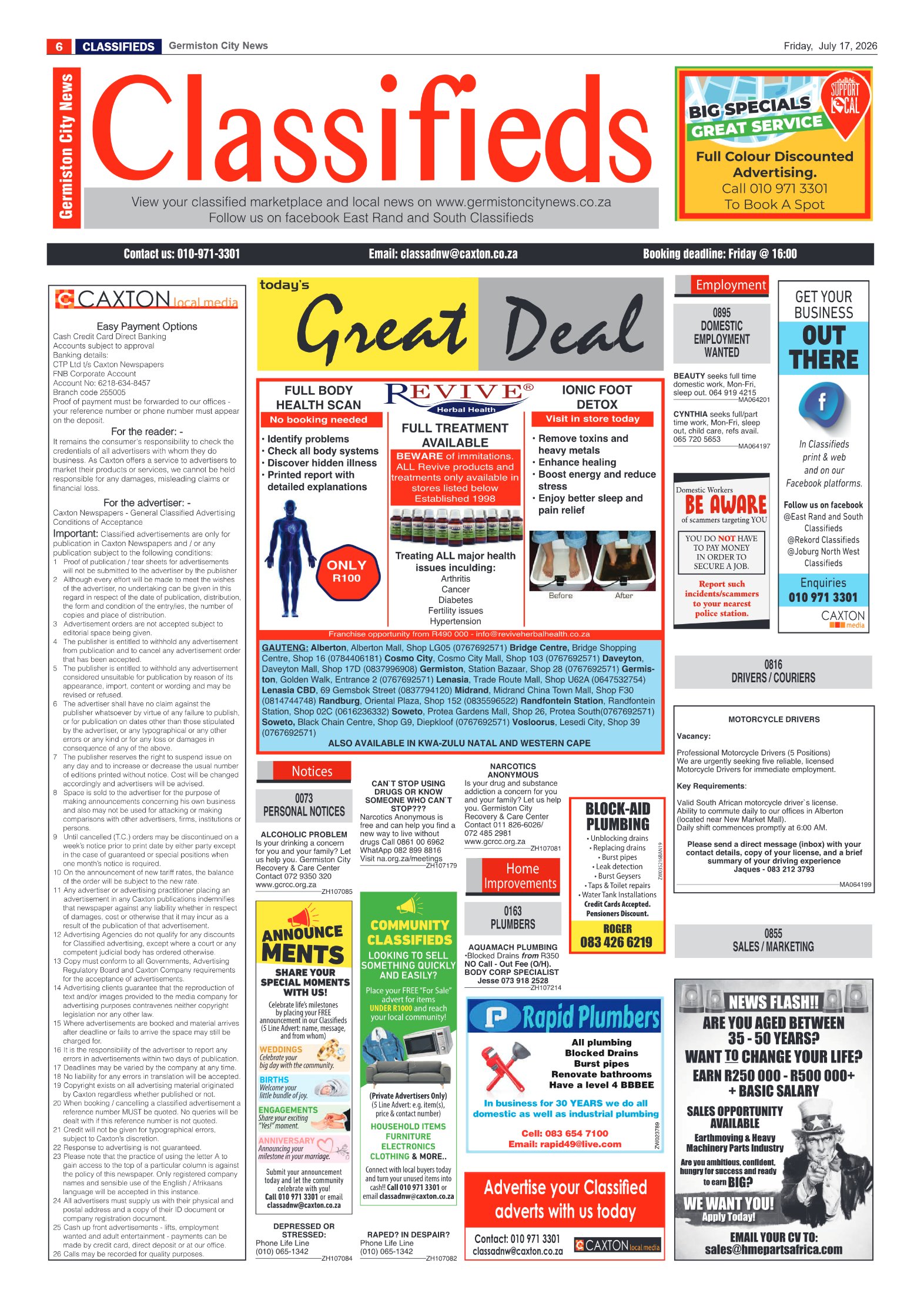 Germiston City News 17 July 2026 page 6