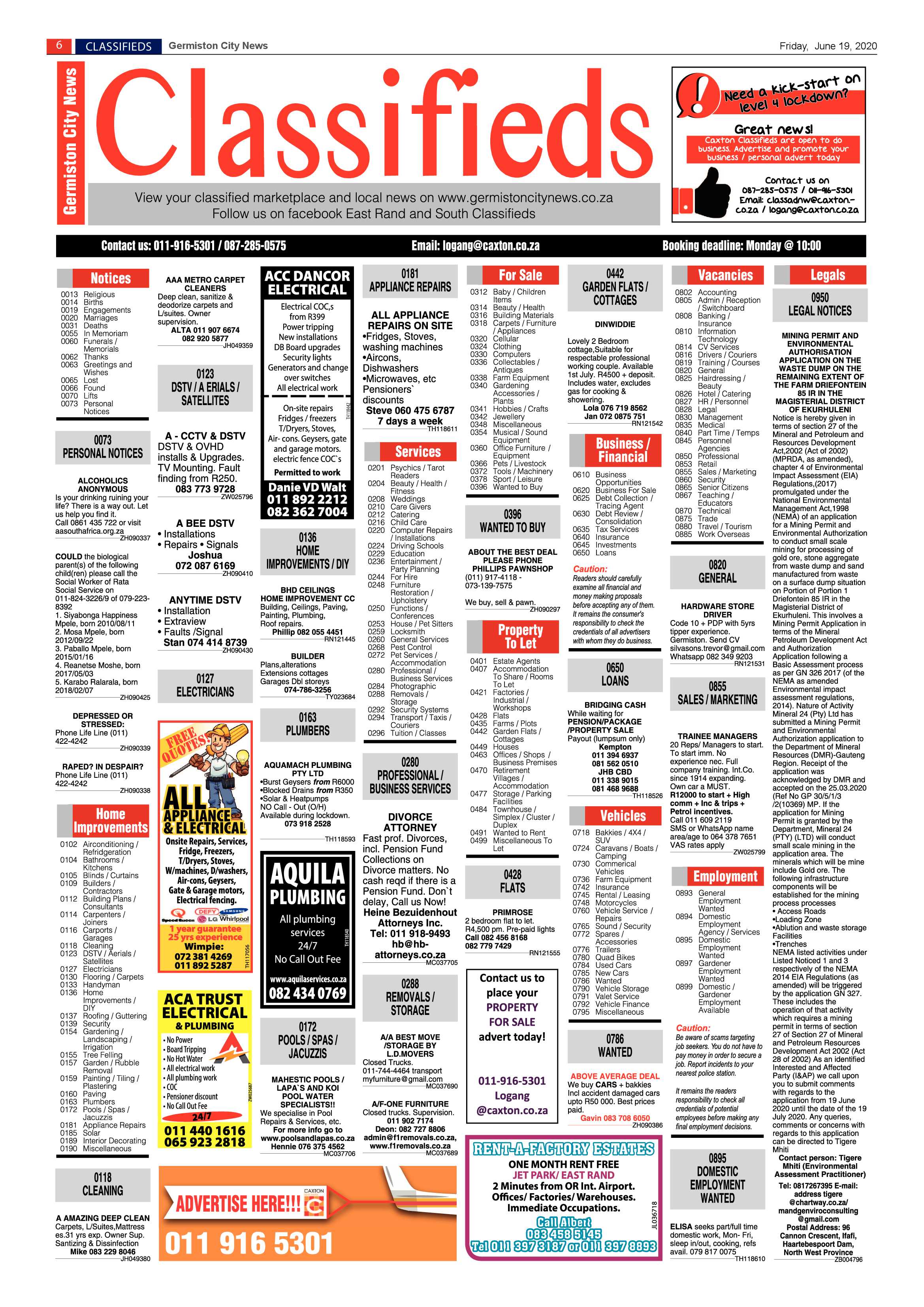 Germiston City News 17 June 2020 page 6