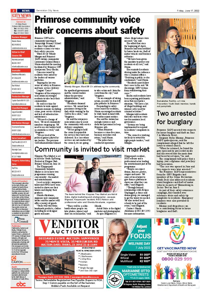 Germiston City News 17 June 2022 page 2