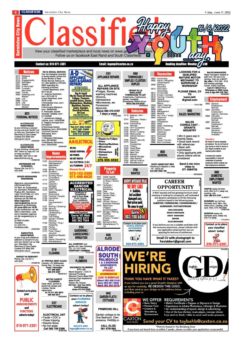 Germiston City News 17 June 2022 page 6