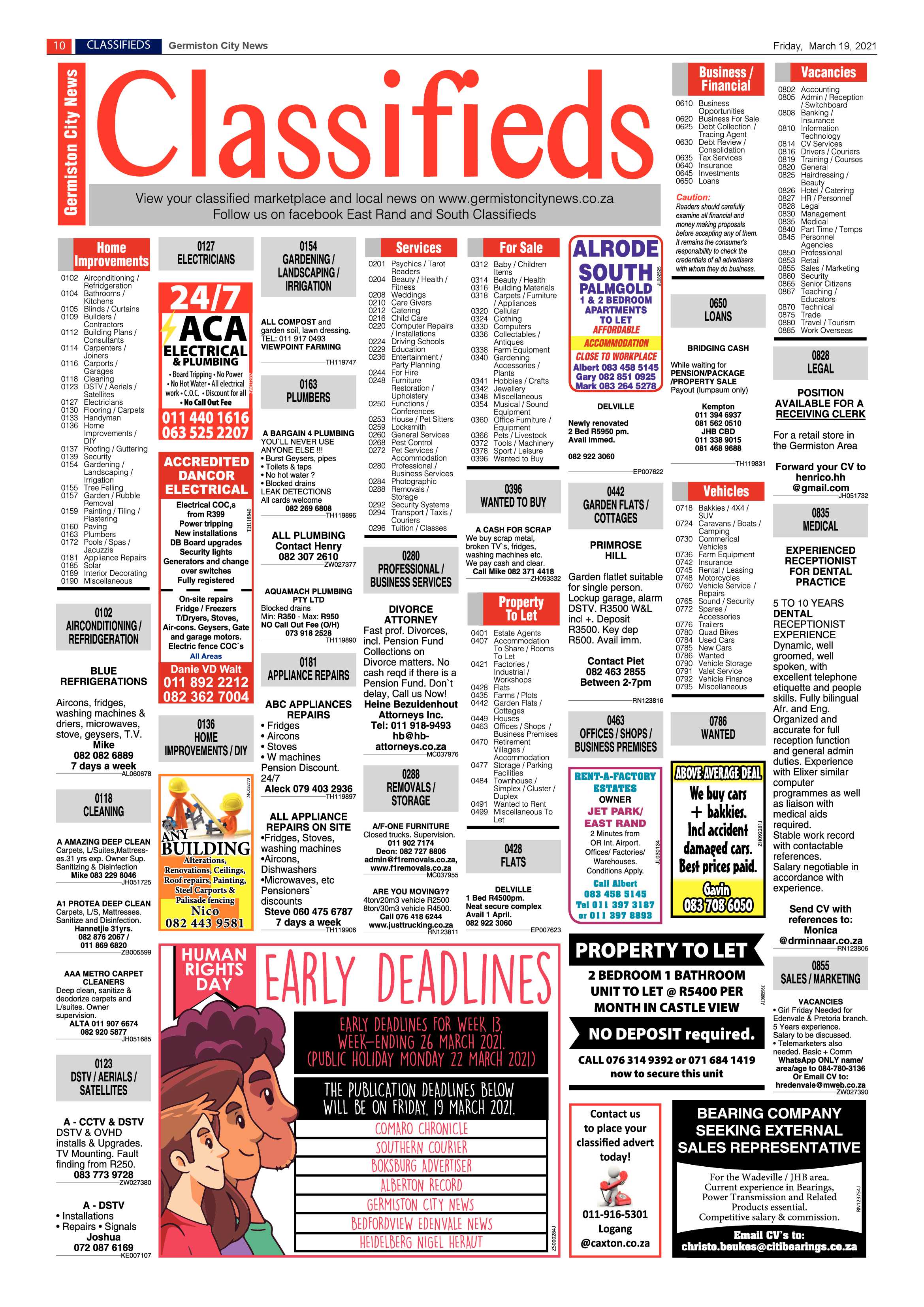 Germiston City News 17 March 2021 page 10