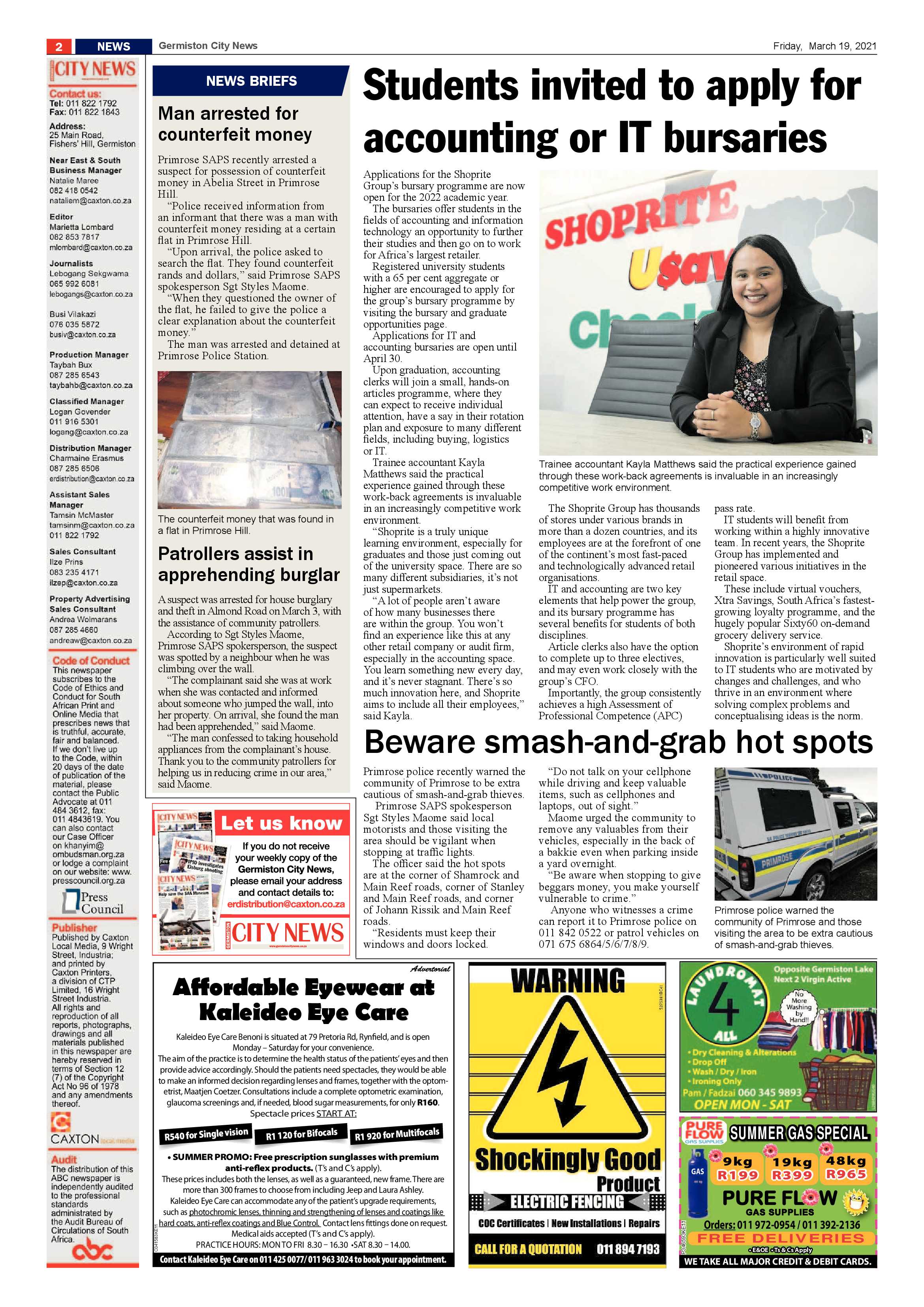 Germiston City News 17 March 2021 page 2