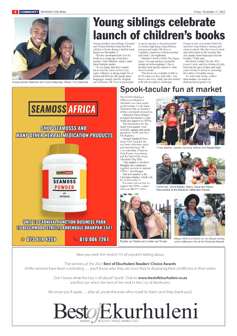 Germiston City News 17 November 2023 page 4
