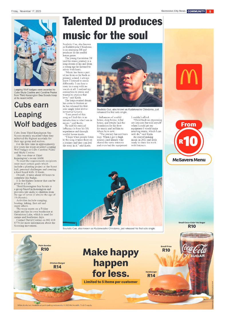 Germiston City News 17 November 2023 page 5