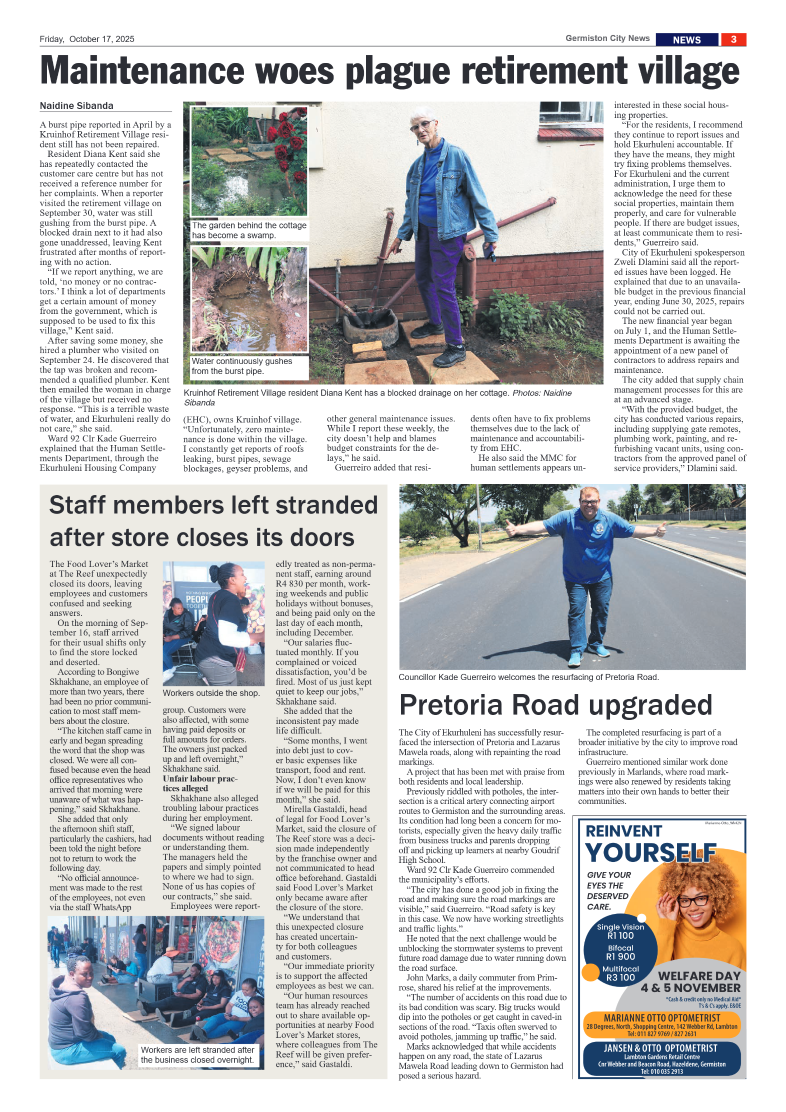 Germiston City News 17 October 2025 page 3