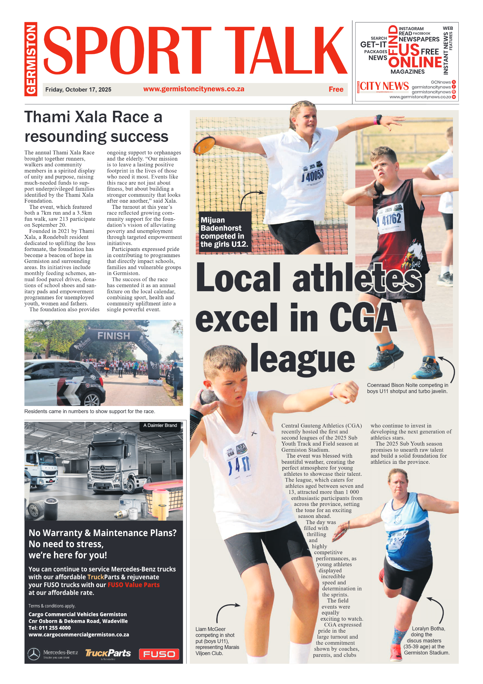 Germiston City News 17 October 2025 page 8