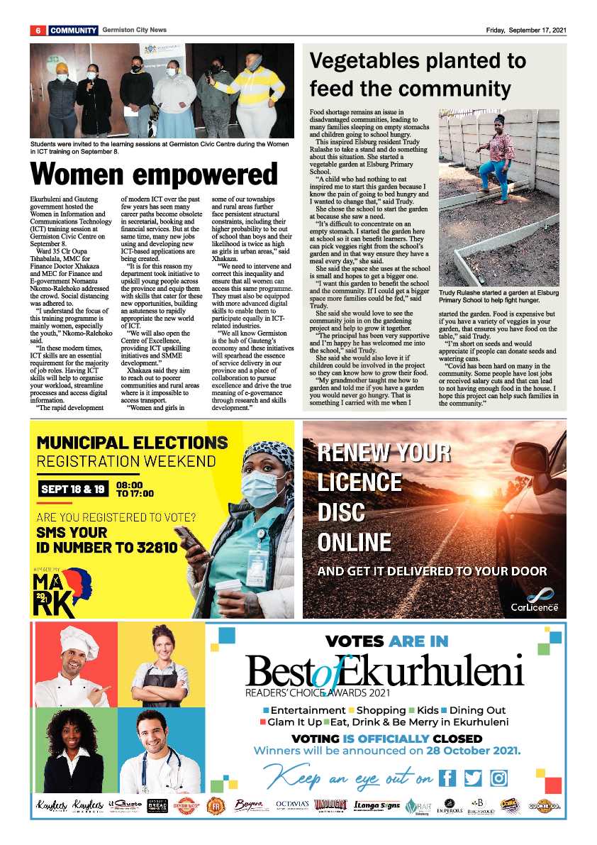 Germiston City News 17 September 2021 page 6