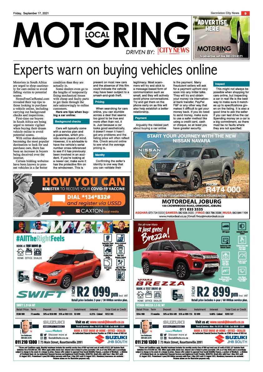 Germiston City News 17 September 2021 page 9