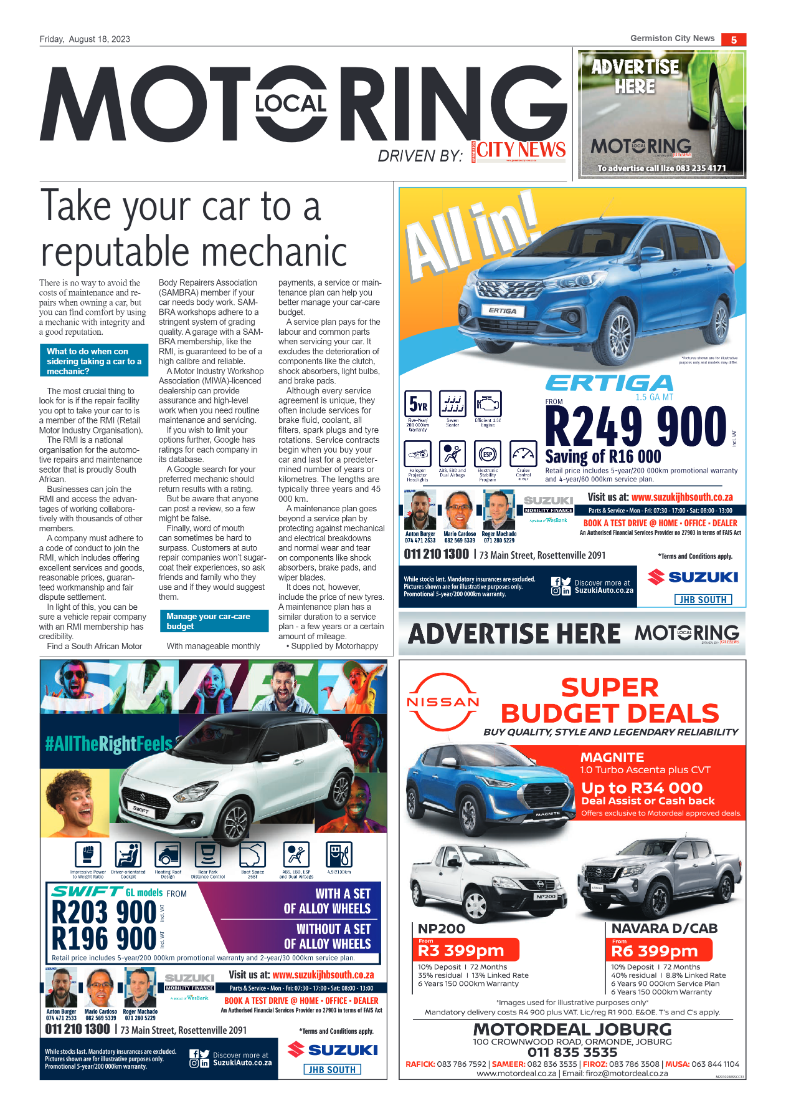 Germiston City News 18 August 2023 page 5