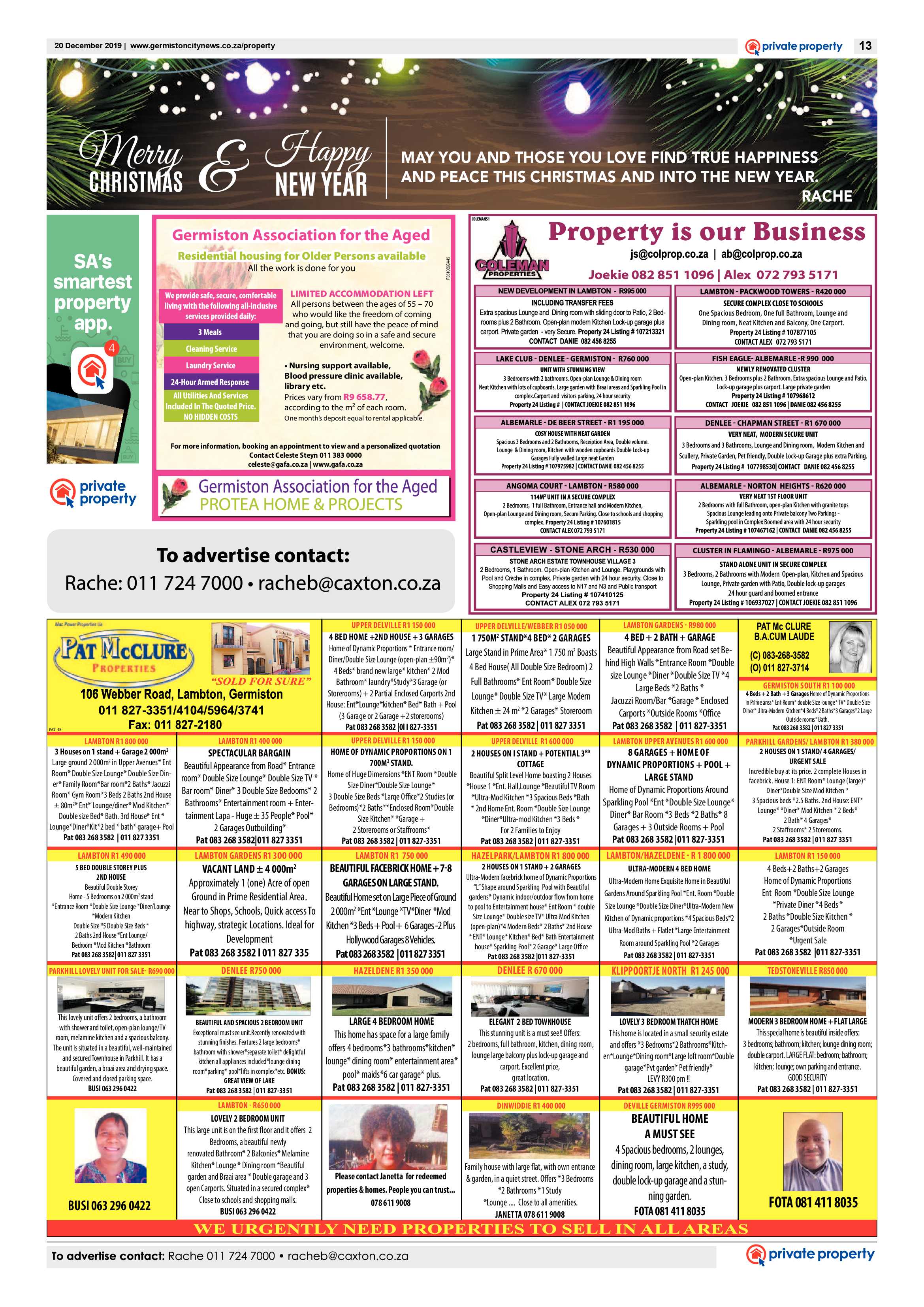 Germiston City News 18 December 2019 page 13