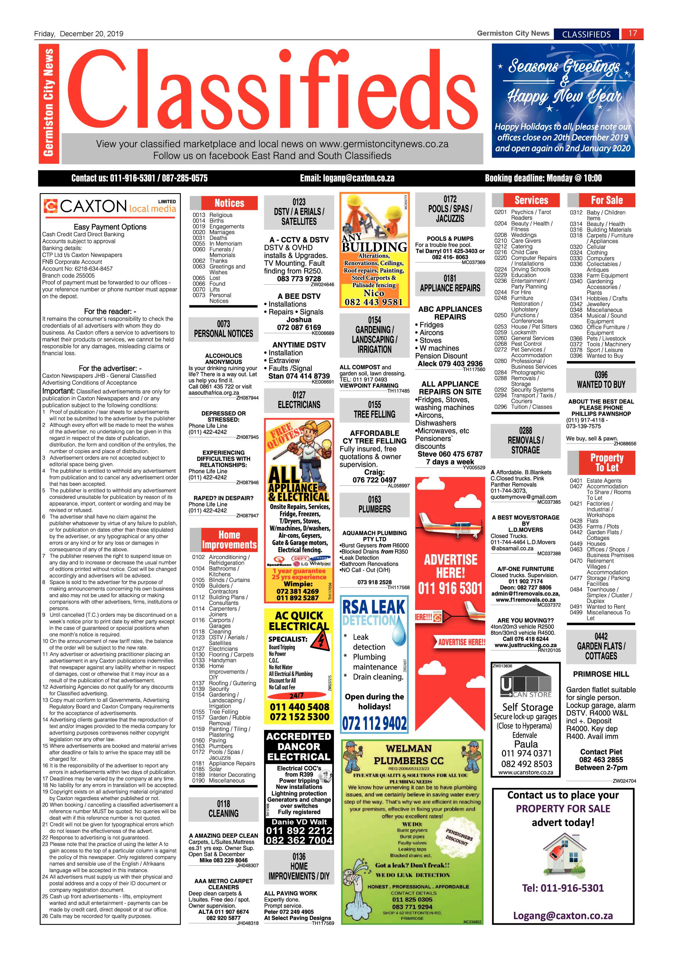 Germiston City News 18 December 2019 page 17