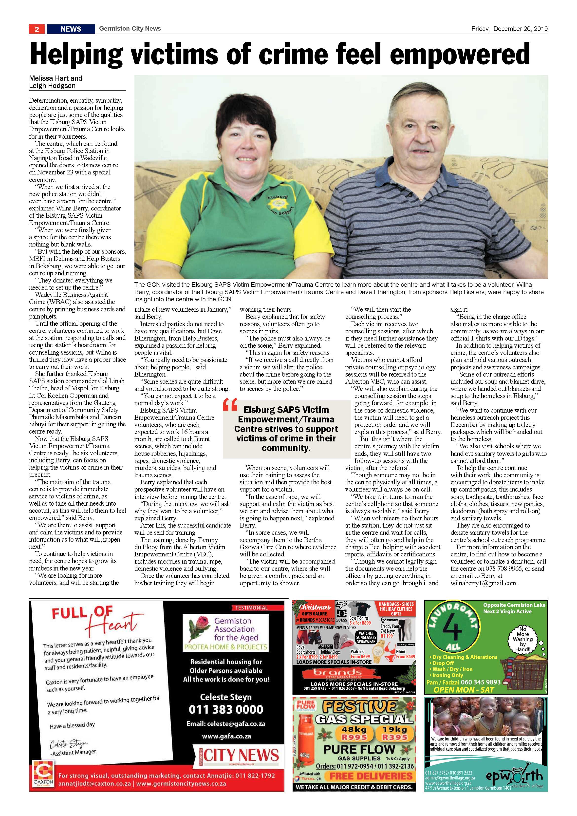 Germiston City News 18 December 2019 page 2