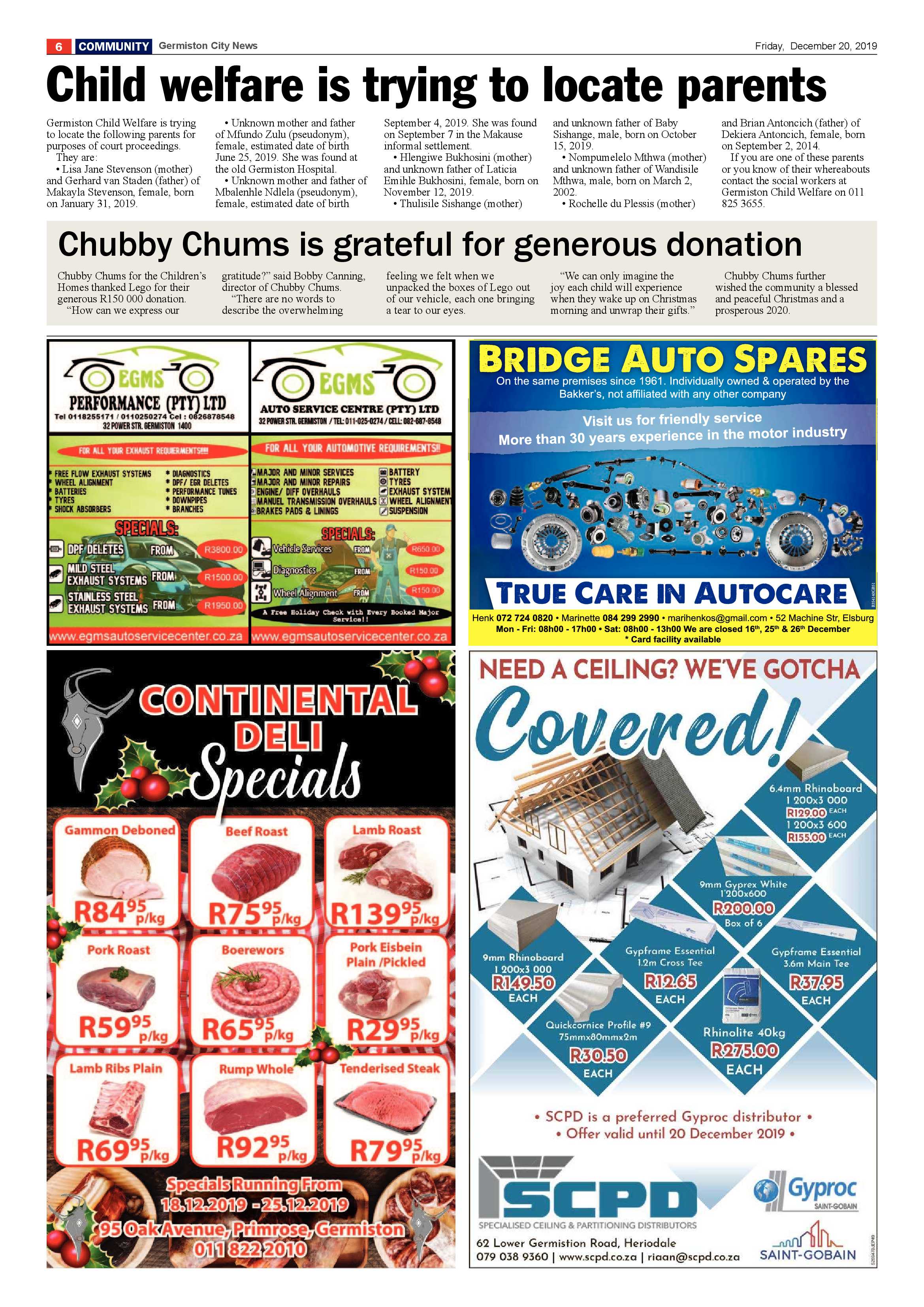 Germiston City News 18 December 2019 page 6