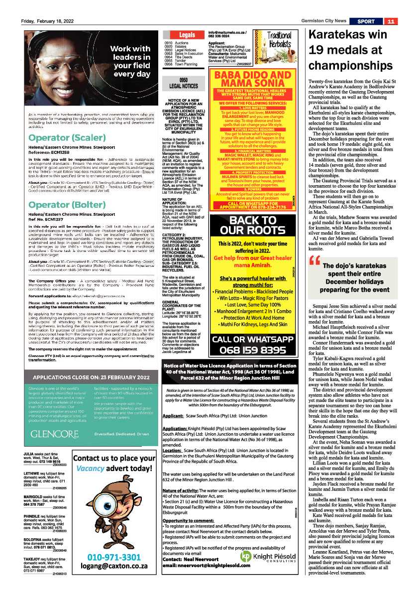 Germiston City News 18 February 2022 page 13