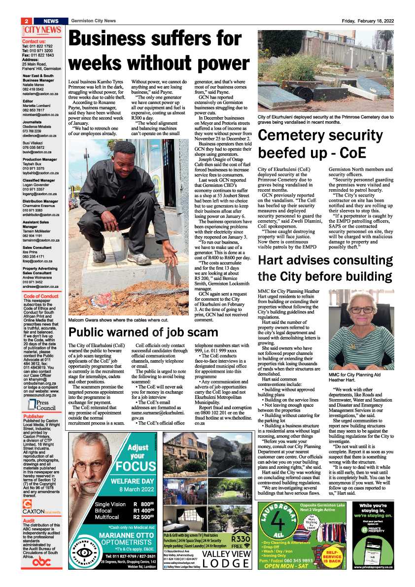Germiston City News 18 February 2022 page 4