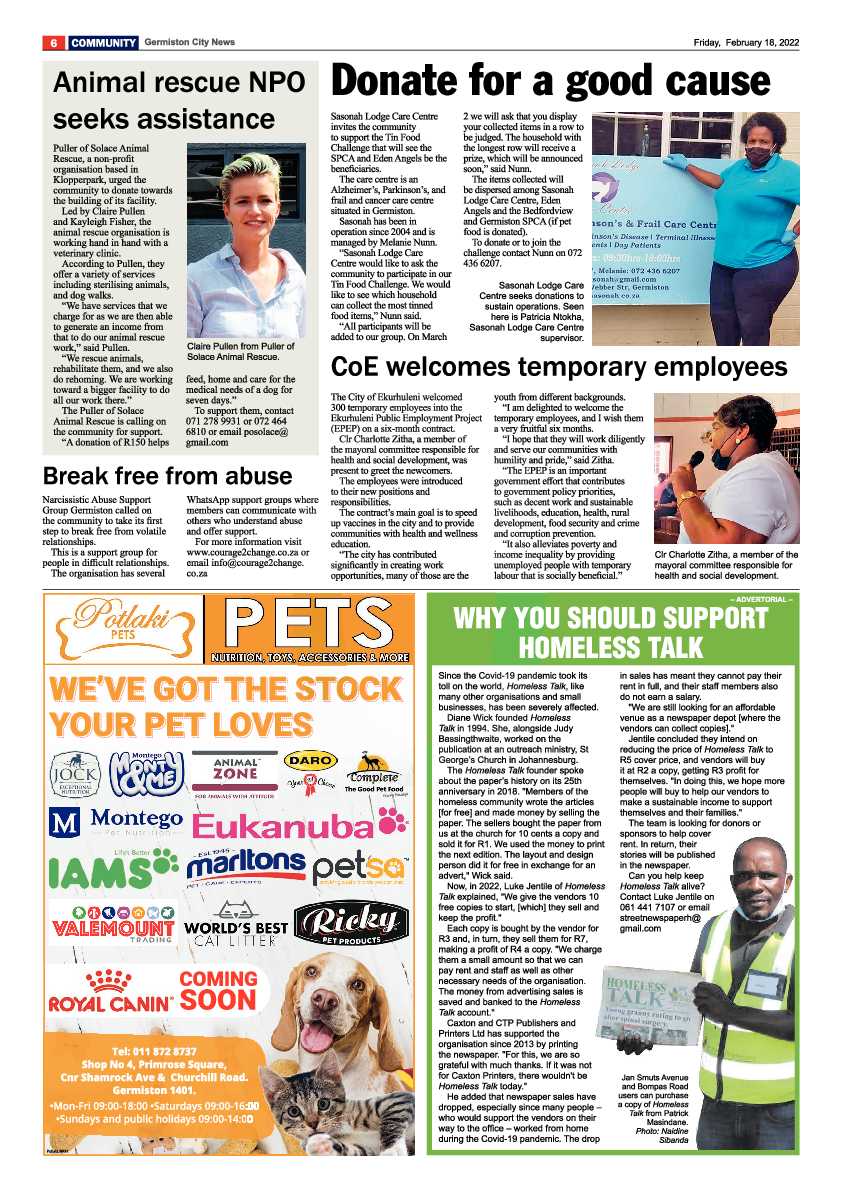 Germiston City News 18 February 2022 page 8