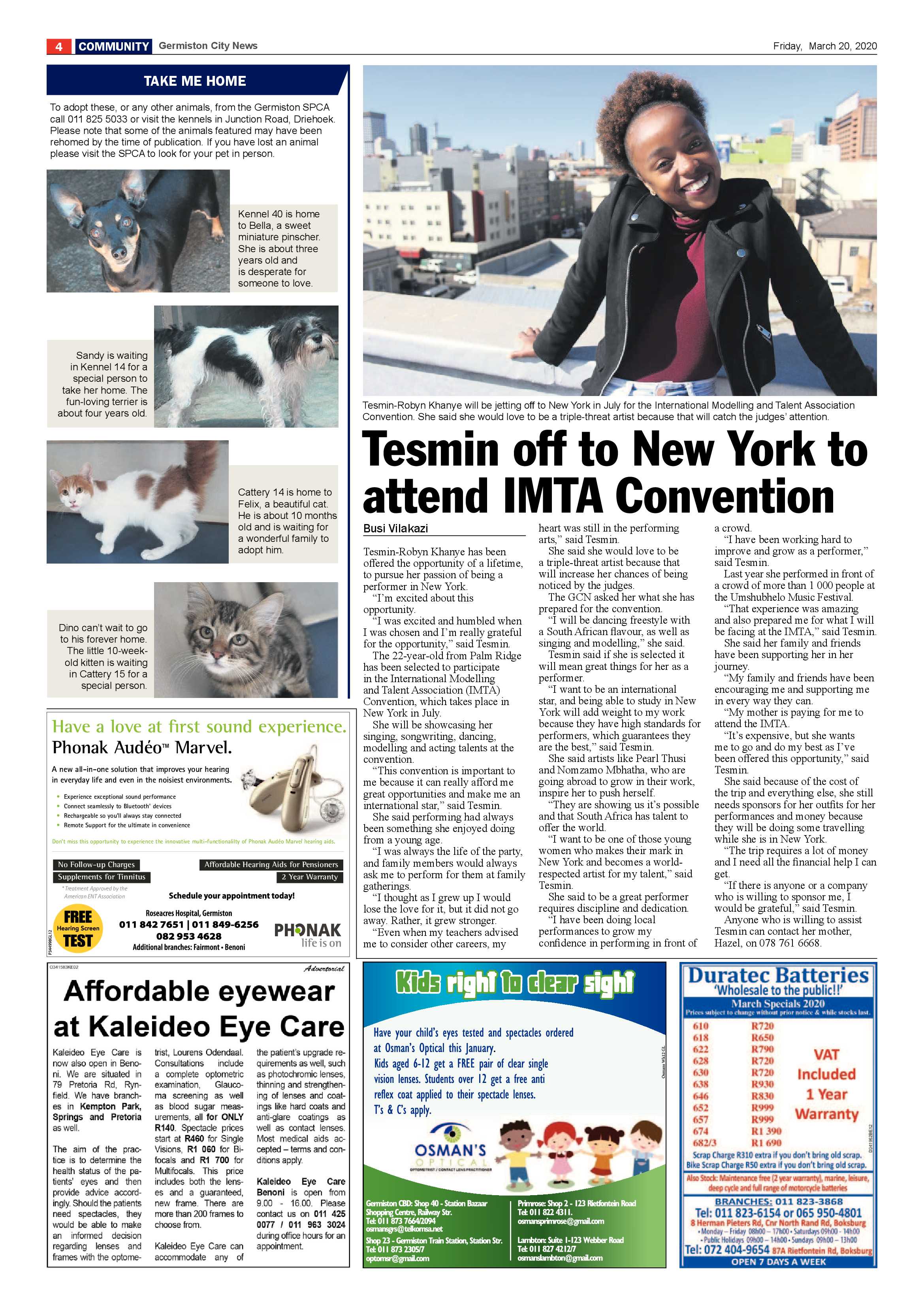 Germiston City News 18 March 2020 page 4