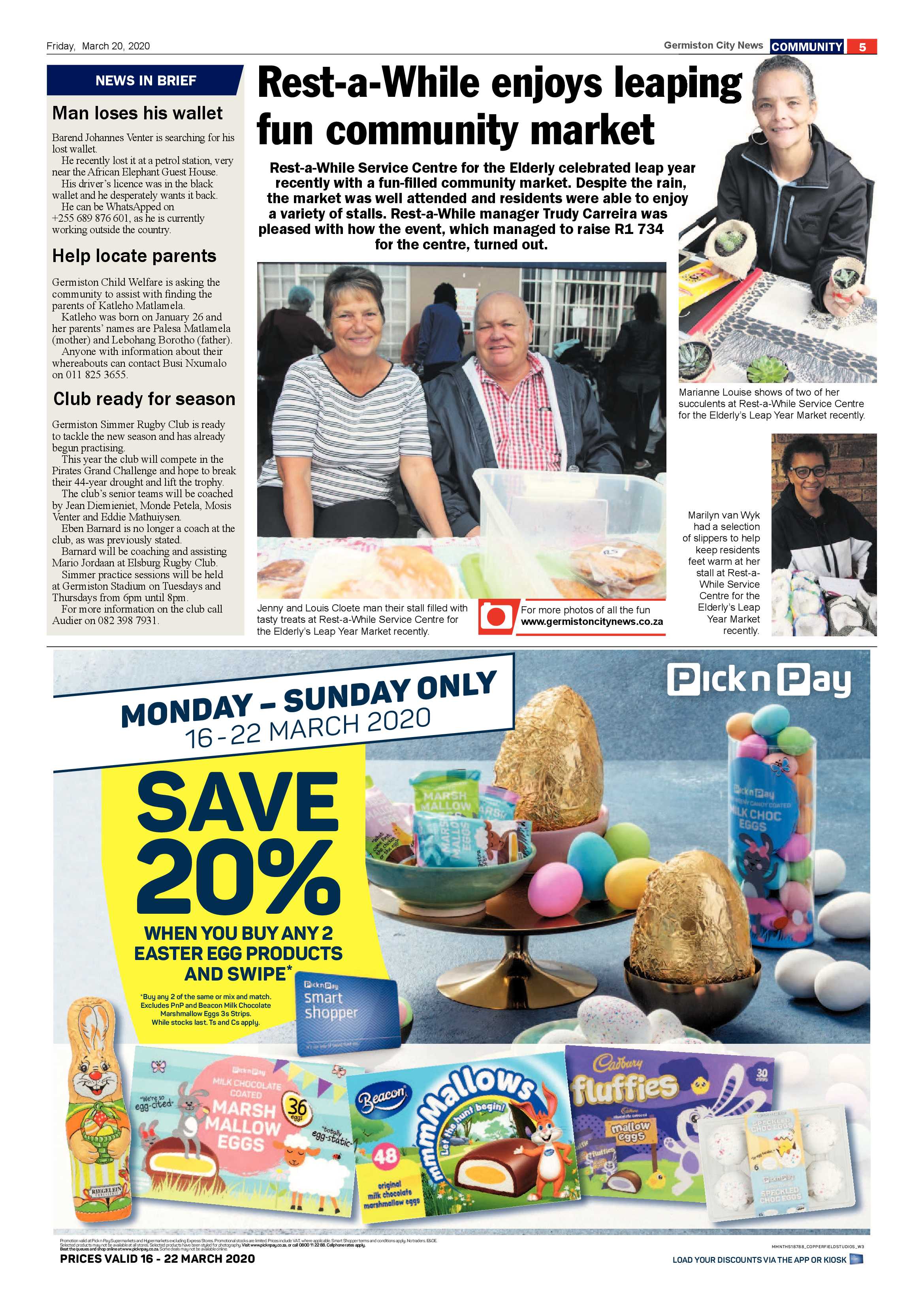 Germiston City News 18 March 2020 page 5