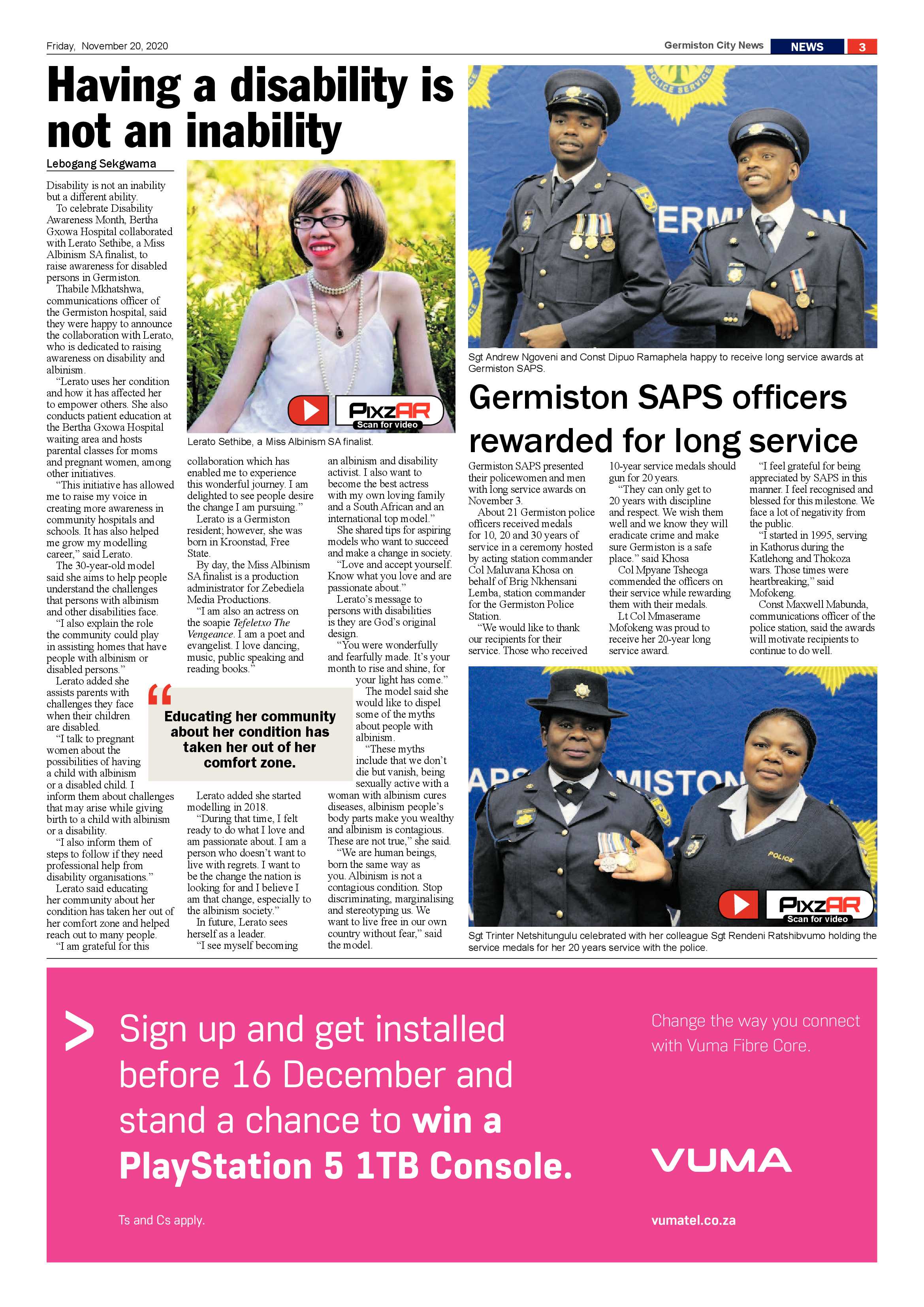 Germiston City News 18 November  2020 page 3
