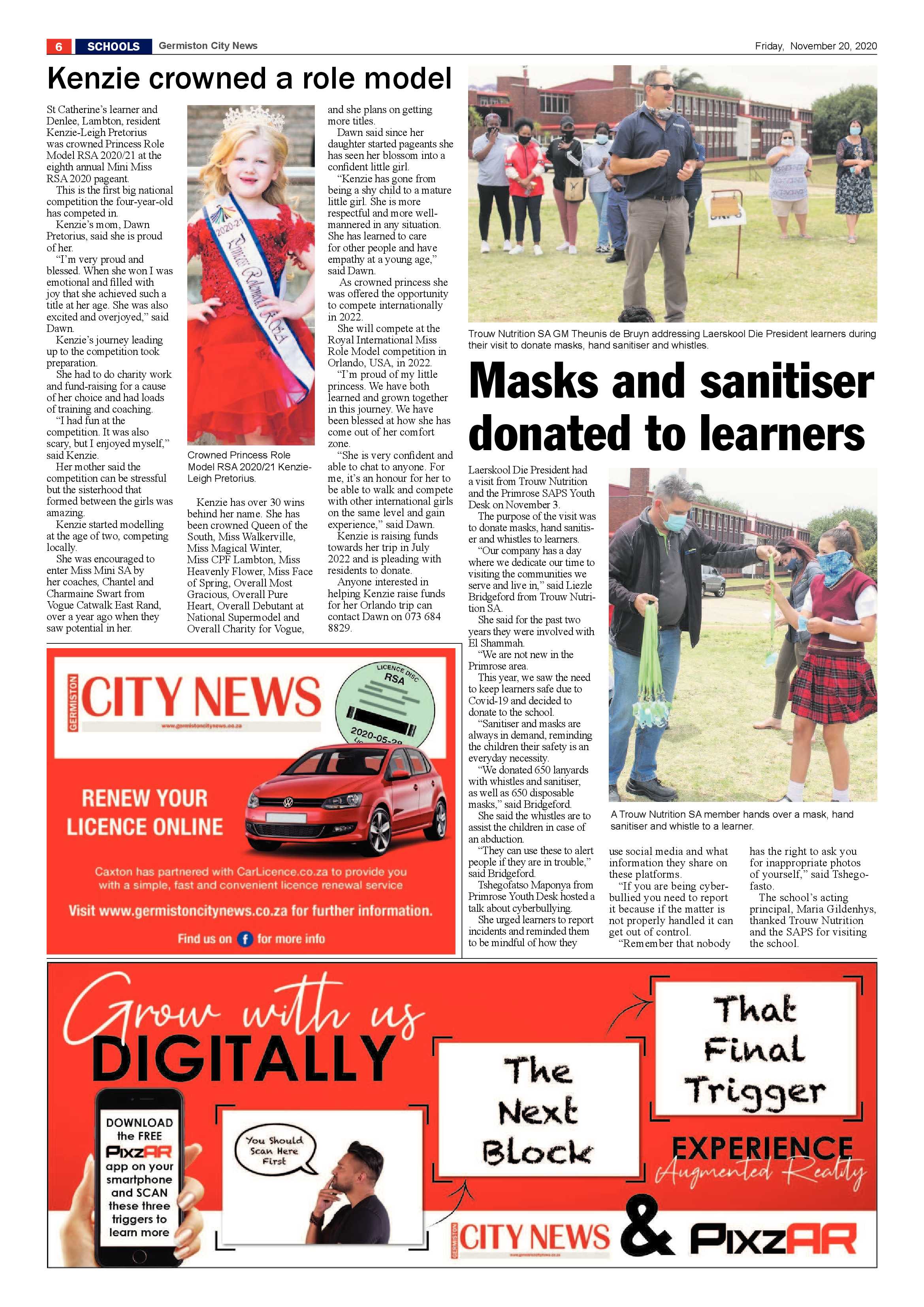 Germiston City News 18 November  2020 page 6