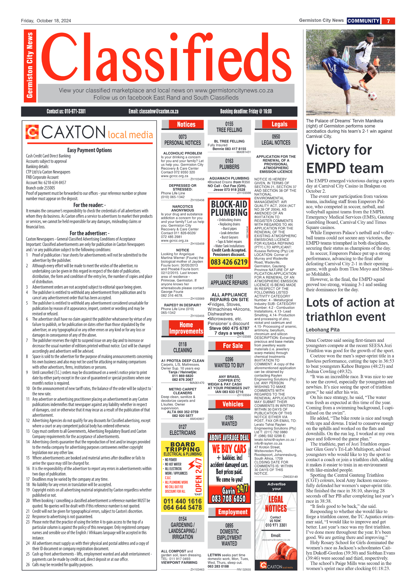 Germiston City News 18 October 2024 page 7