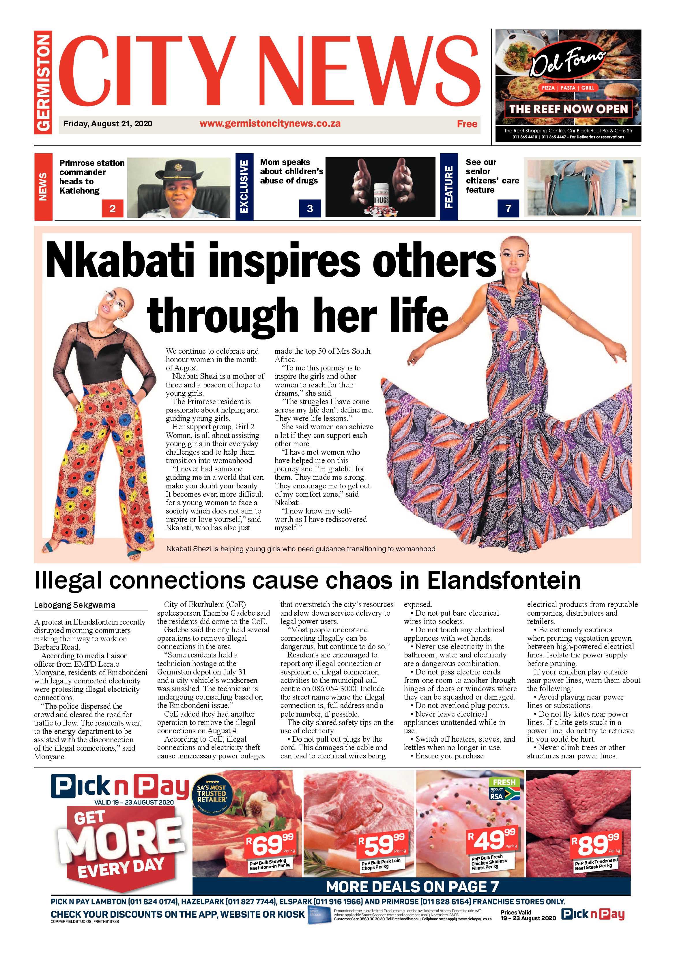 Germiston City News 19 August 2020 page 1