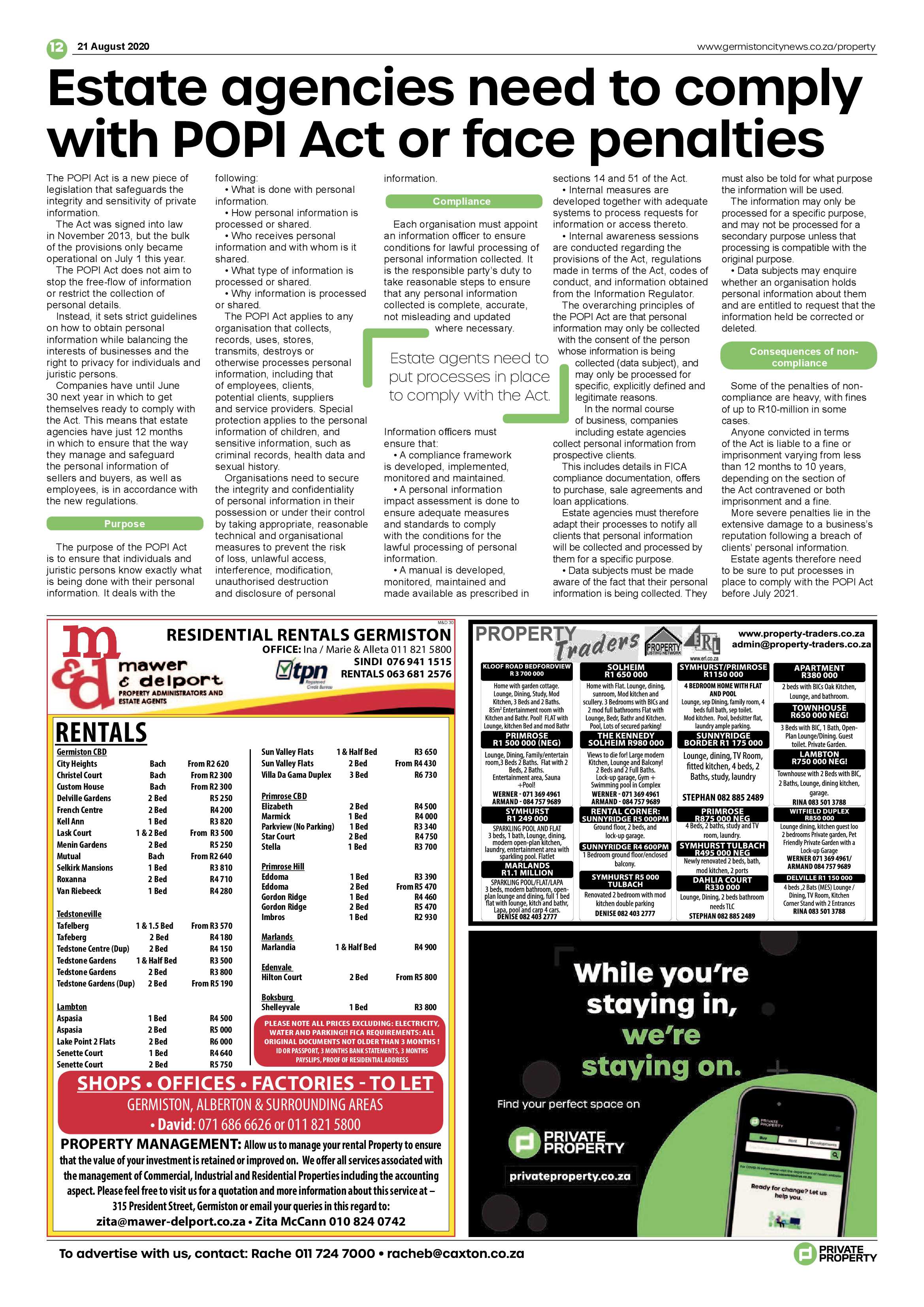Germiston City News 19 August 2020 page 12